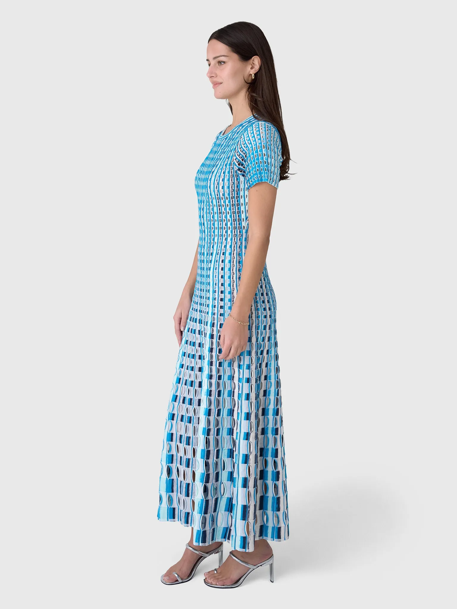 Simkhai Women's Zaida Eyelet Knit Midi Dress sold by Saint Bernard