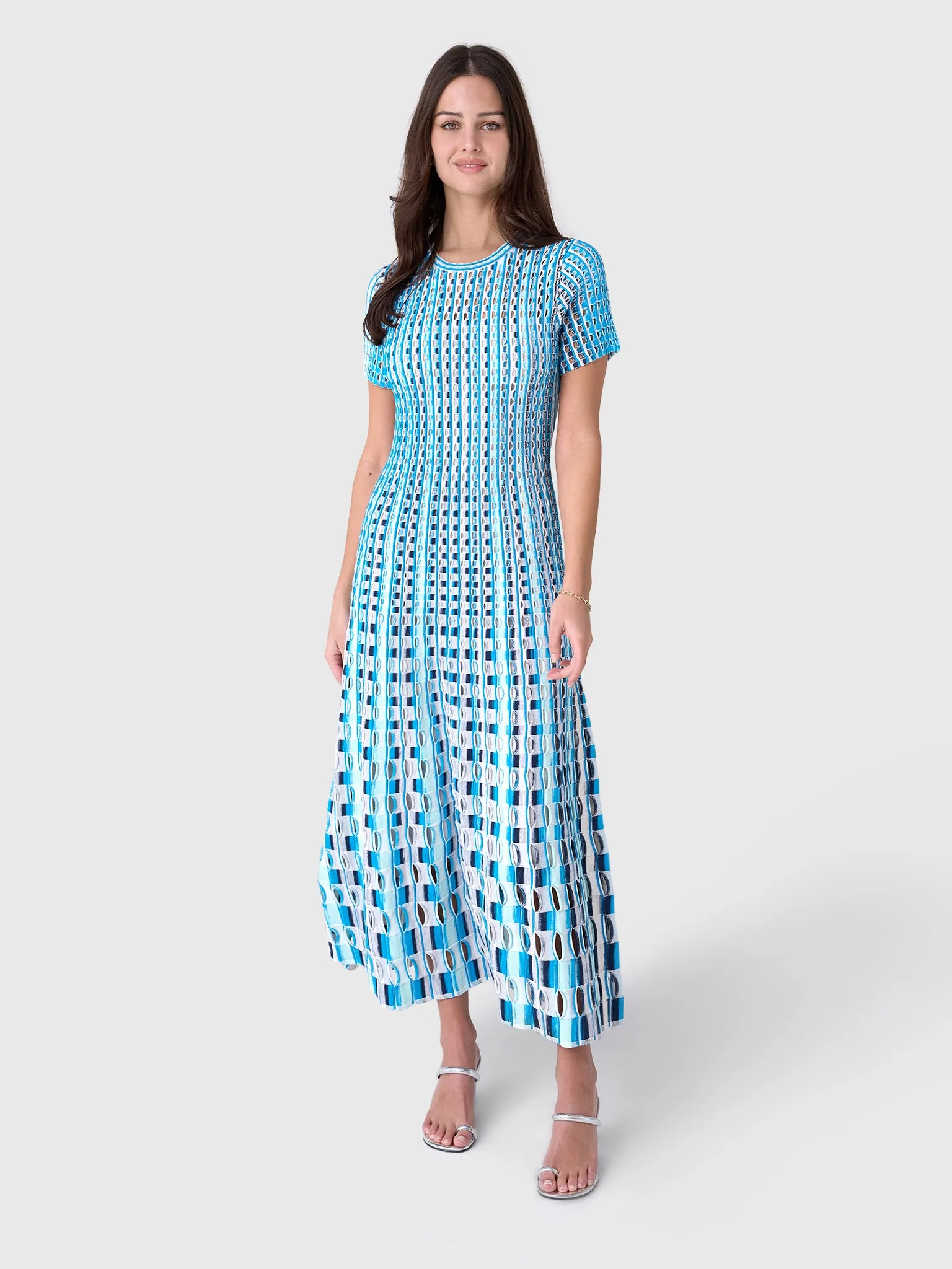 Simkhai Women's Zaida Eyelet Knit Midi Dress sold by Saint Bernard product image thumbnail 4