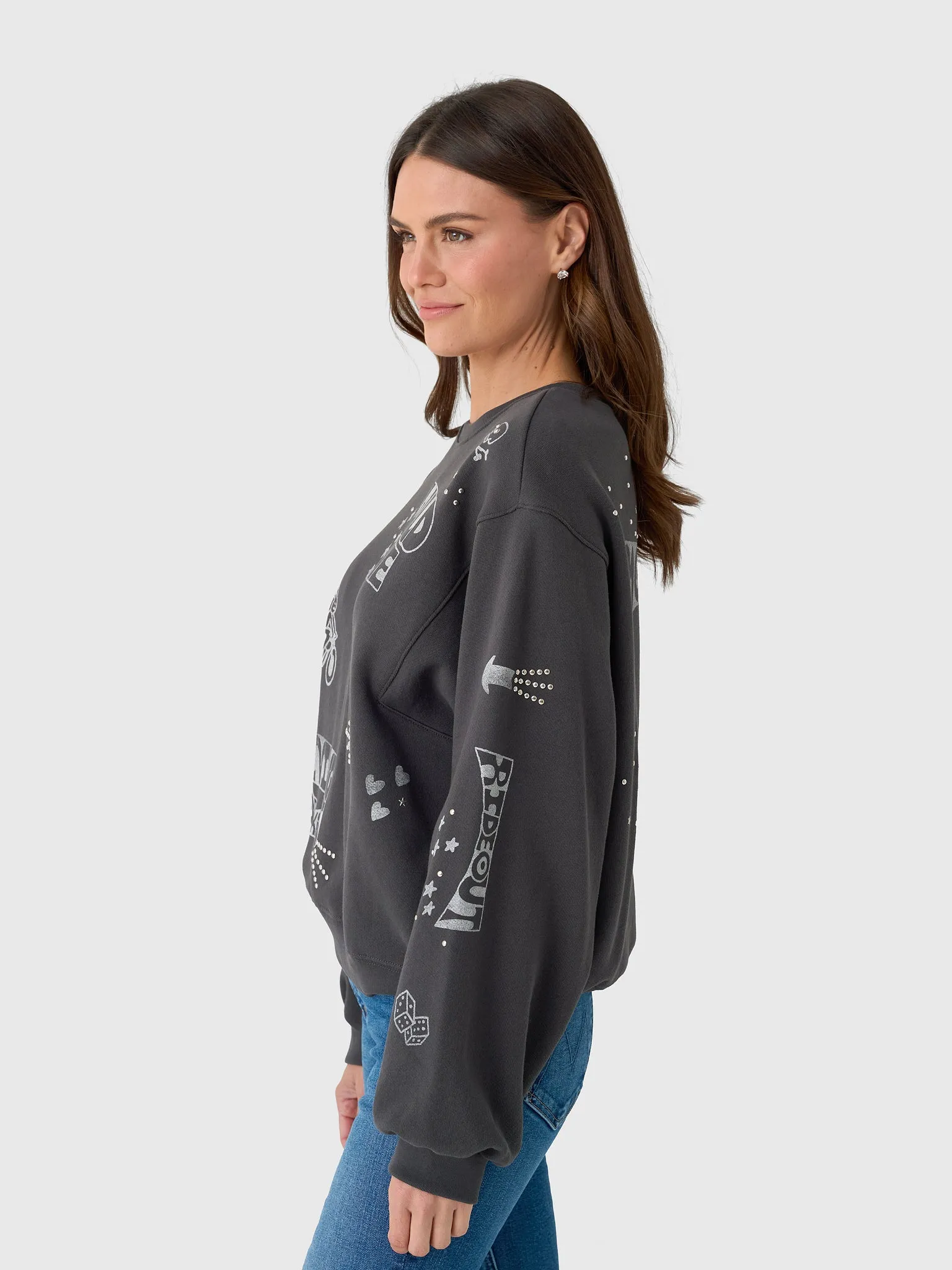 Mother Women's The Drop Square Inset Sweatshirt sold by Saint Bernard product image thumbnail 3
