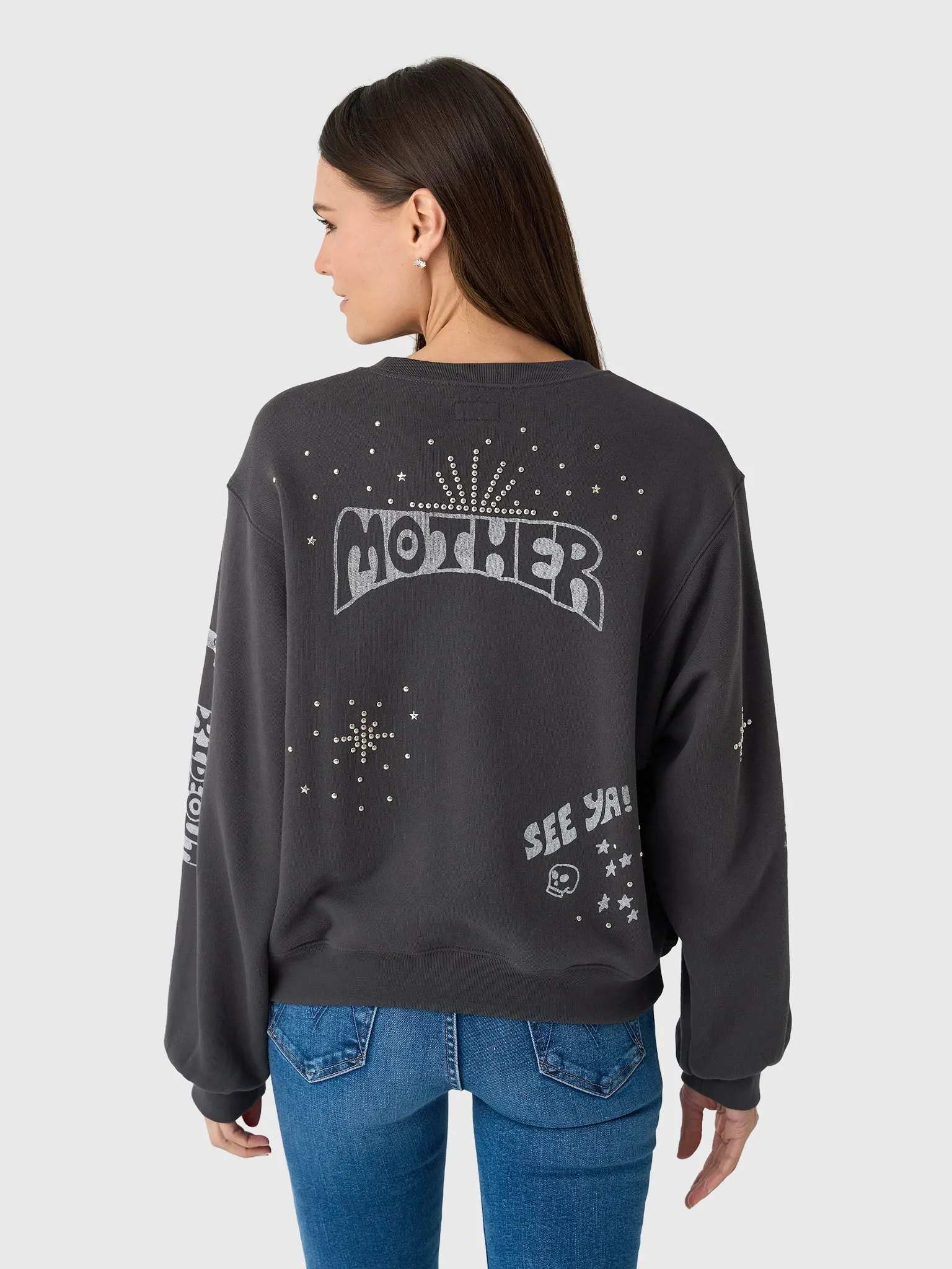 Mother Women's The Drop Square Inset Sweatshirt sold by Saint Bernard product image thumbnail 4
