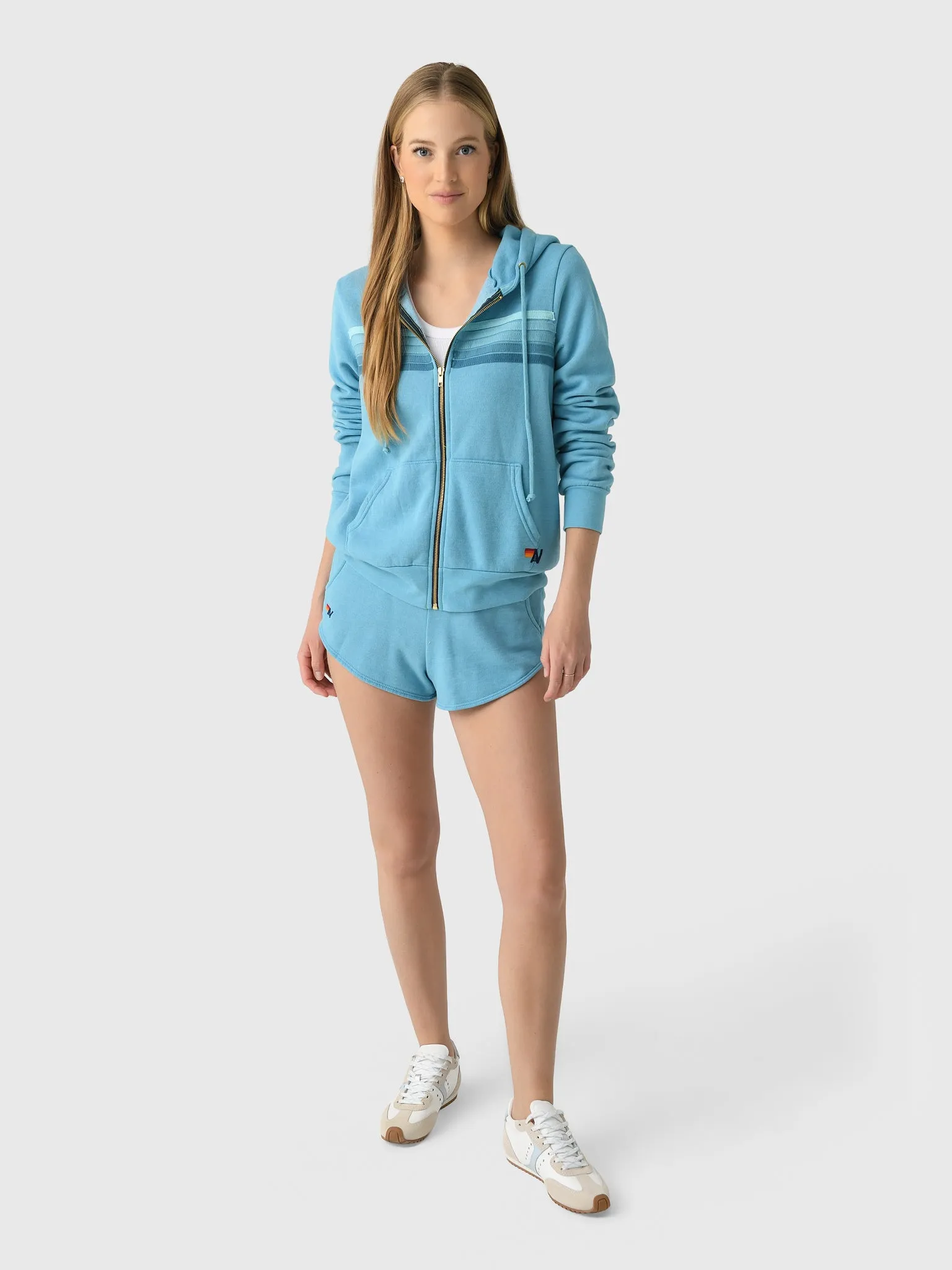 Aviator Nation Women's 5 Stripe Zip Hoodie sold by Saint Bernard product image thumbnail 5