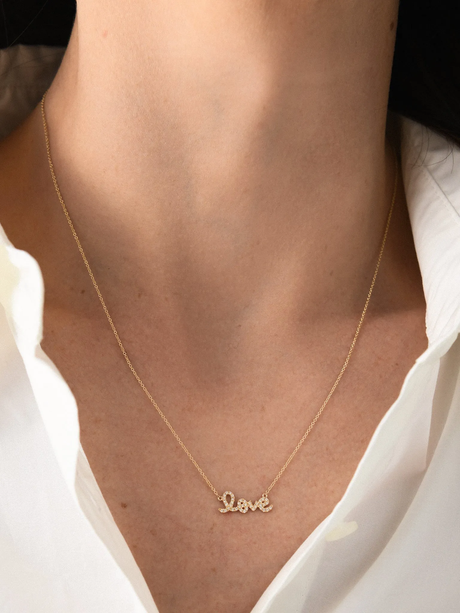 Sydney Evan Diamond Small Love Necklace sold by Saint Bernard product image thumbnail 2