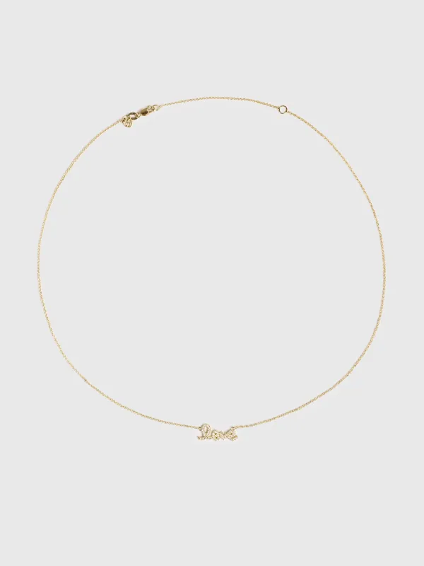 Sydney Evan Diamond Small Love Necklace sold by Saint Bernard