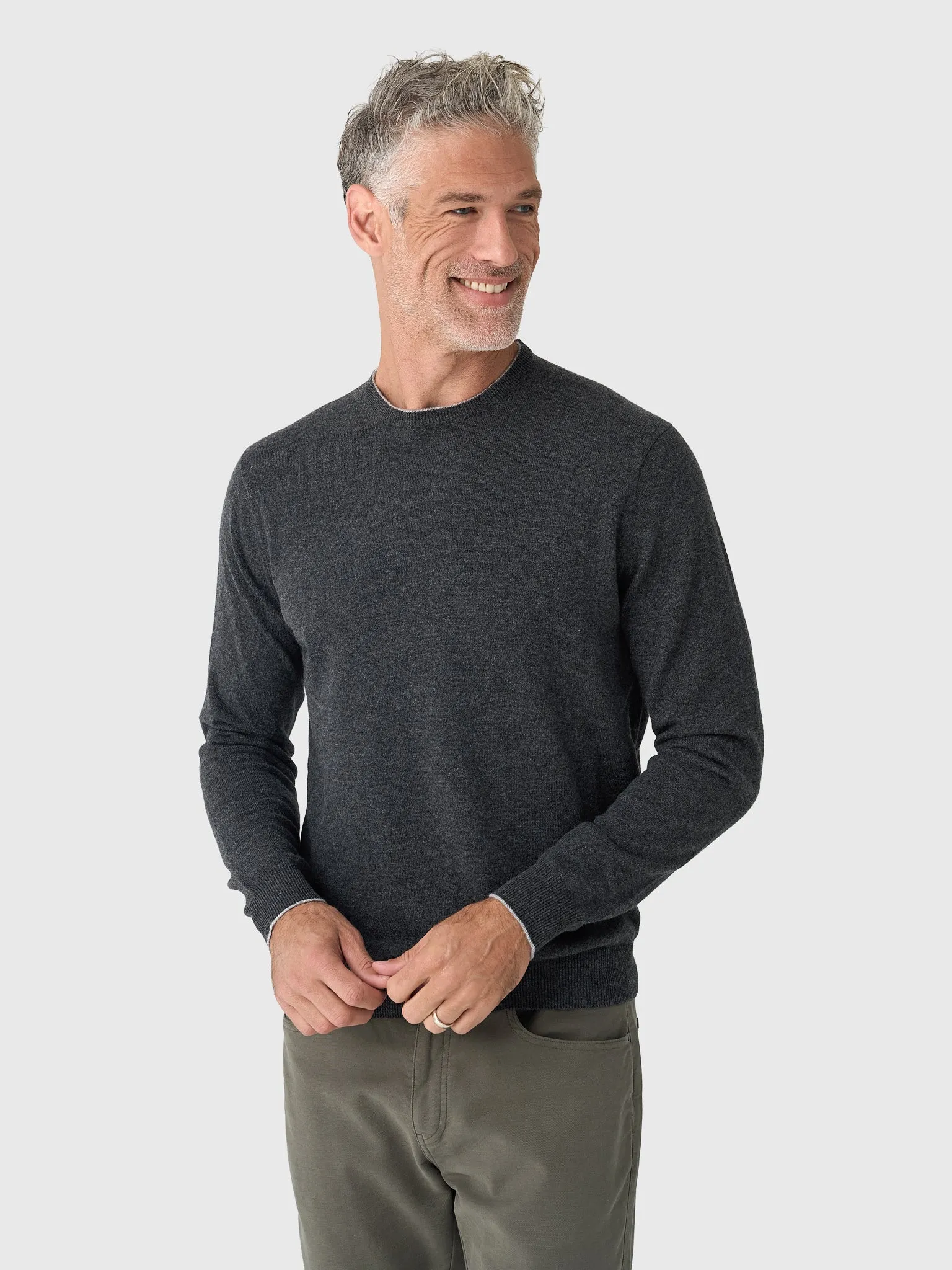Peter Millar Crown Men's Heritage Cashmere Crewneck Sweater sold by Saint Bernard product image thumbnail 4