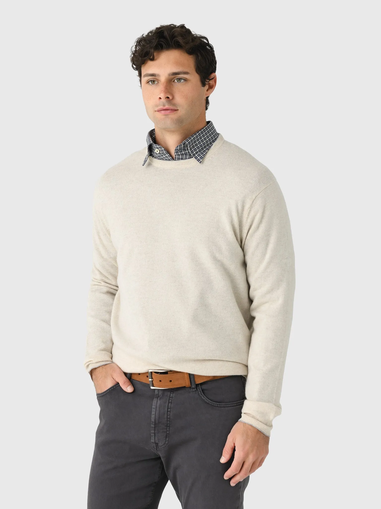 Peter Millar Crown Men's Heritage Cashmere Crewneck Sweater sold by Saint Bernard