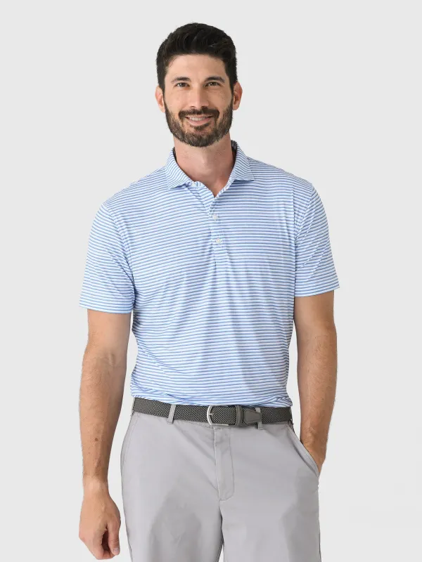 Johnnie-O Men's Warwick Striped Featherweight Performance Polo sold by Saint Bernard
