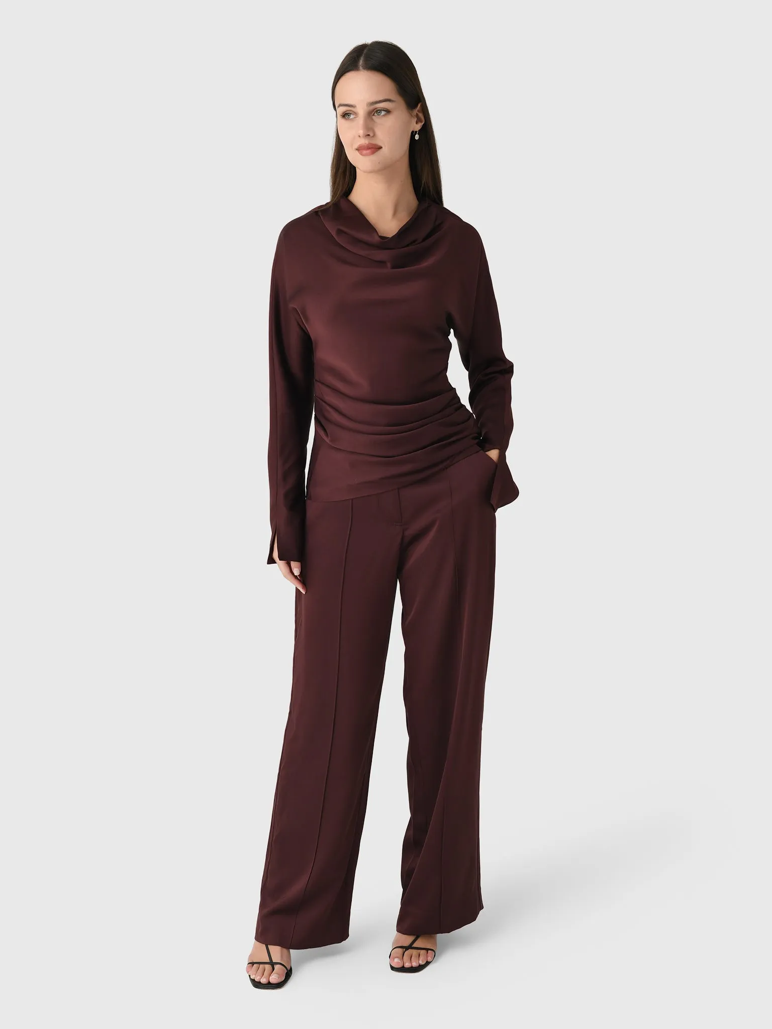 Simkhai Women's Victoria Draped Satin Top sold by Saint Bernard product image thumbnail 2