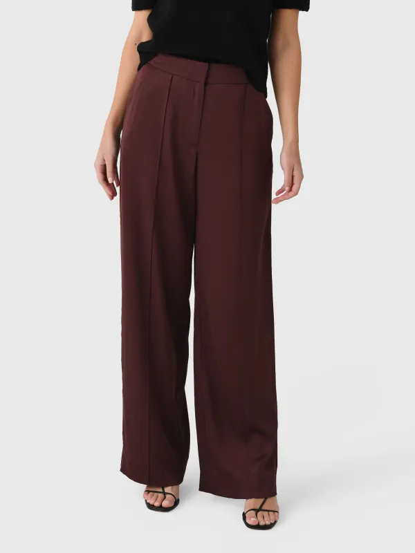 Simkhai Women's Kyra Satin Wide Leg Pant sold by Saint Bernard