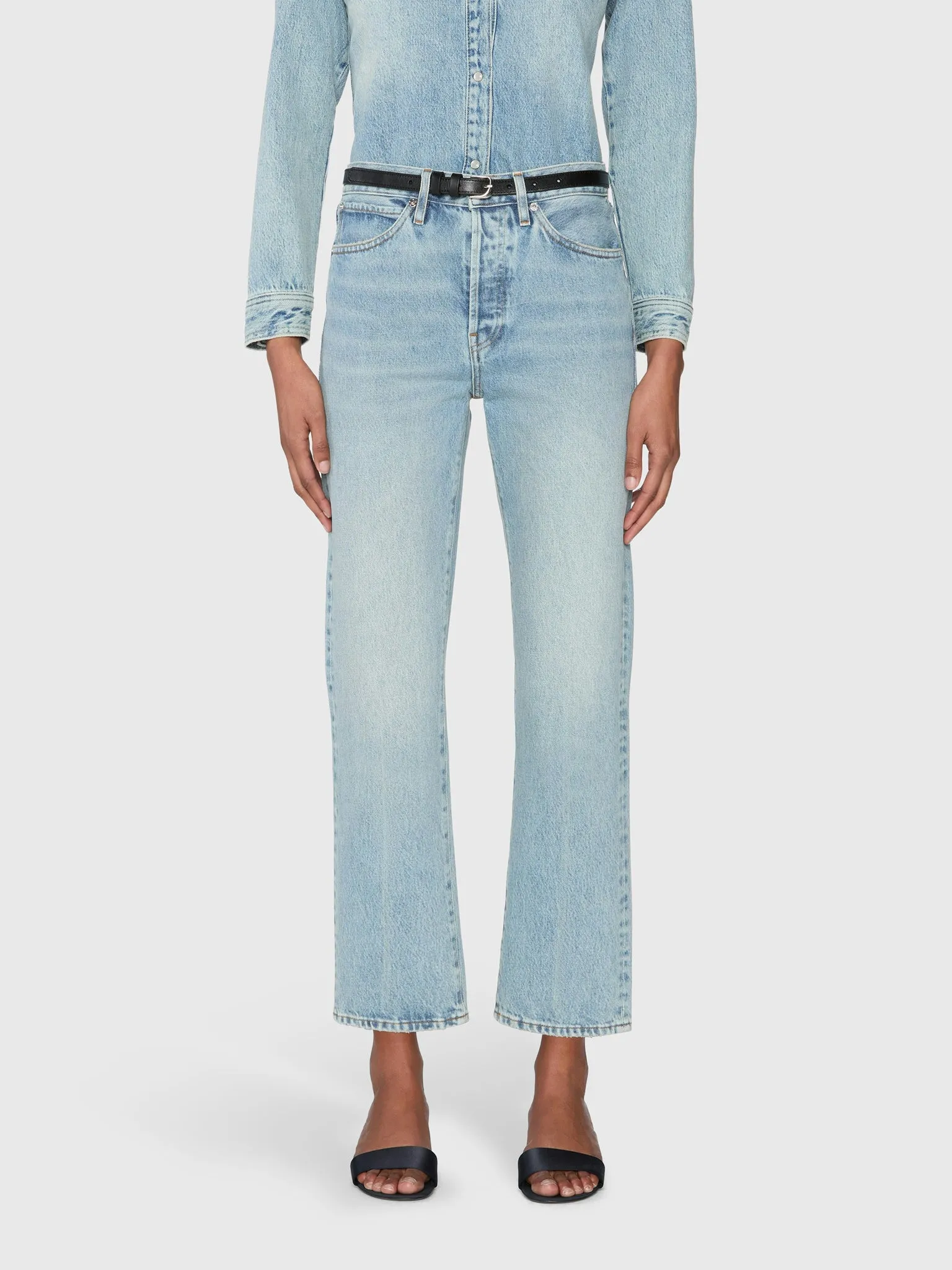 Frame Women's The Vertical Crop Jean sold by Saint Bernard