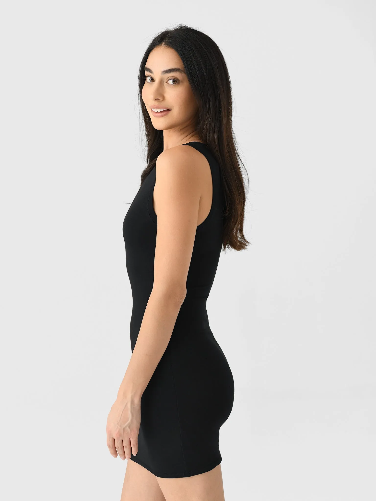 Eterne Women's Sleeveless Crewneck Mini Dress sold by Saint Bernard product image thumbnail 3