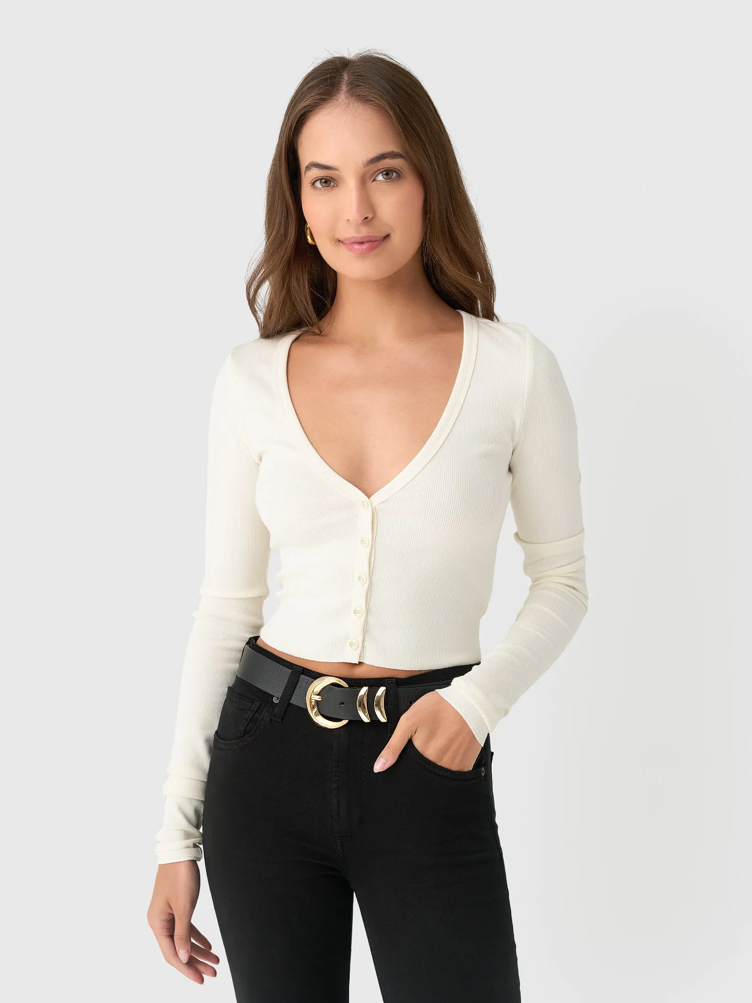 Eterne Women's Cropped Cardigan sold by Saint Bernard