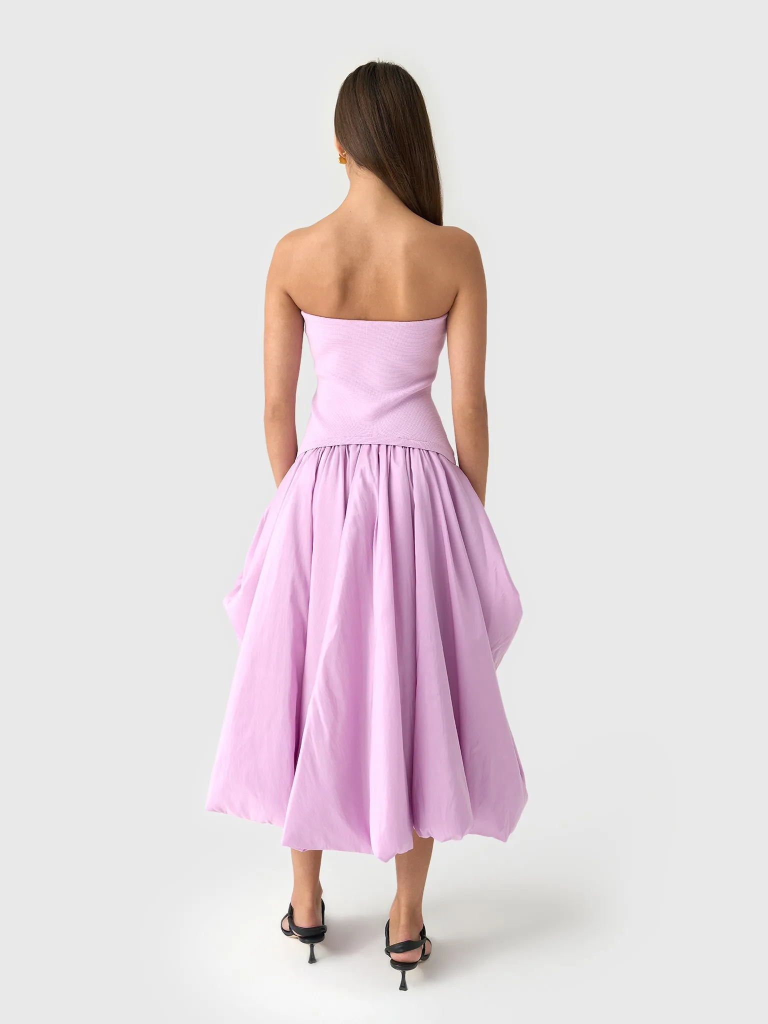 Simkhai Women's Izzy Strapless Taffeta Midi Dress sold by Saint Bernard product image thumbnail 3