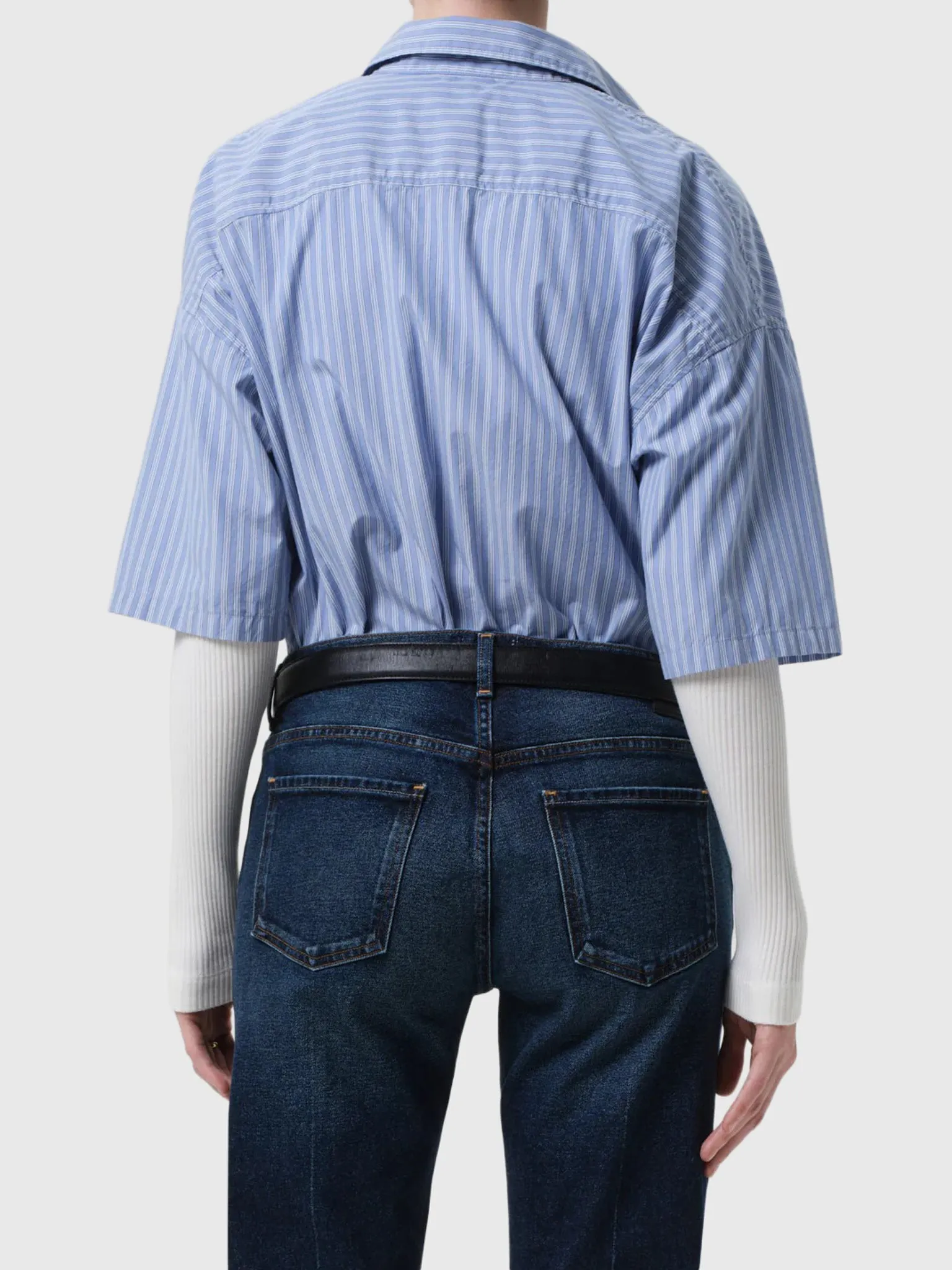 Citizens Of Humanity Women's Frances Cropped Cape Button-Down Shirt sold by Saint Bernard product image thumbnail 3