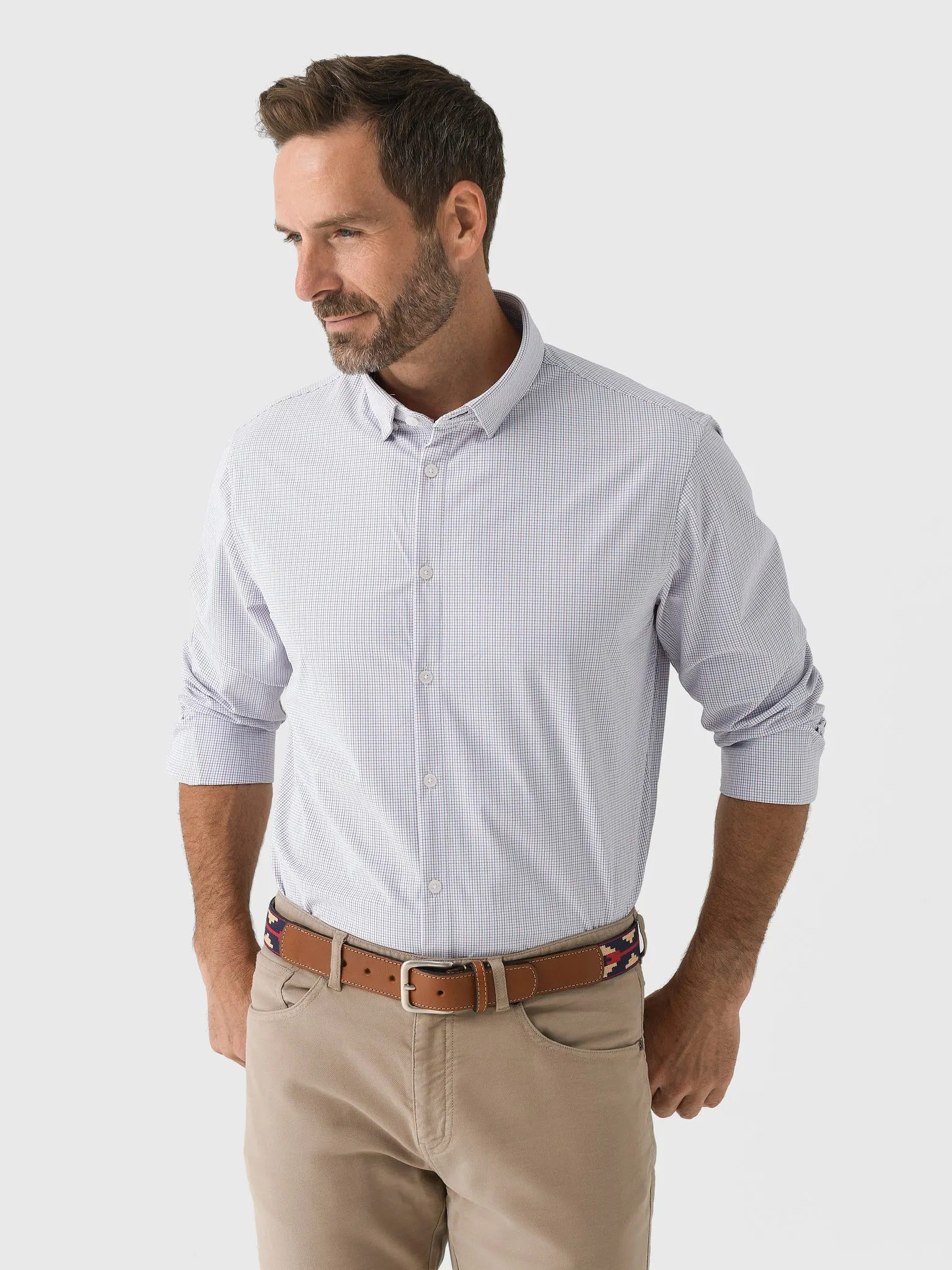 Mizzen+Main Men's Trim Leeward No Tuck Dress Shirt sold by Saint Bernard