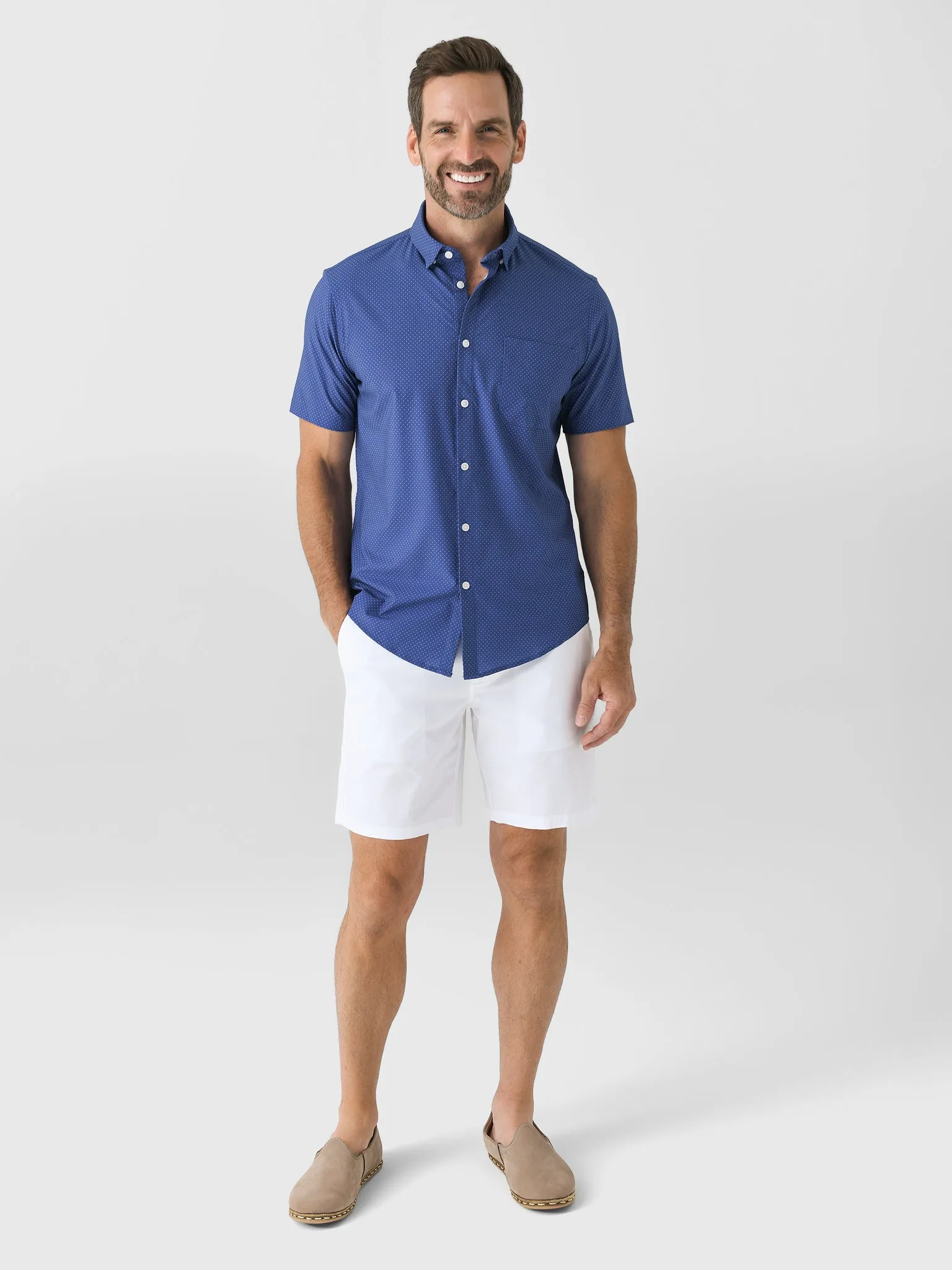 Mizzen+Main Men's Trim Leeward Short Sleeve Dress Shirt sold by Saint Bernard product image thumbnail 2
