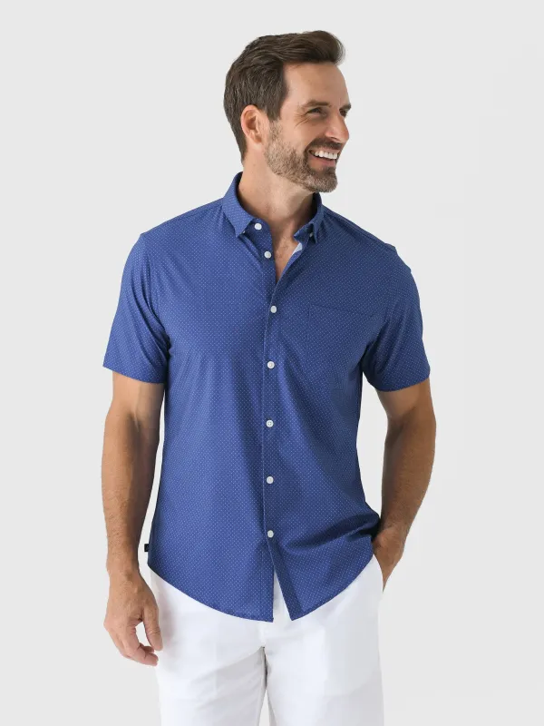 Mizzen+Main Men's Trim Leeward Short Sleeve Dress Shirt sold by Saint Bernard