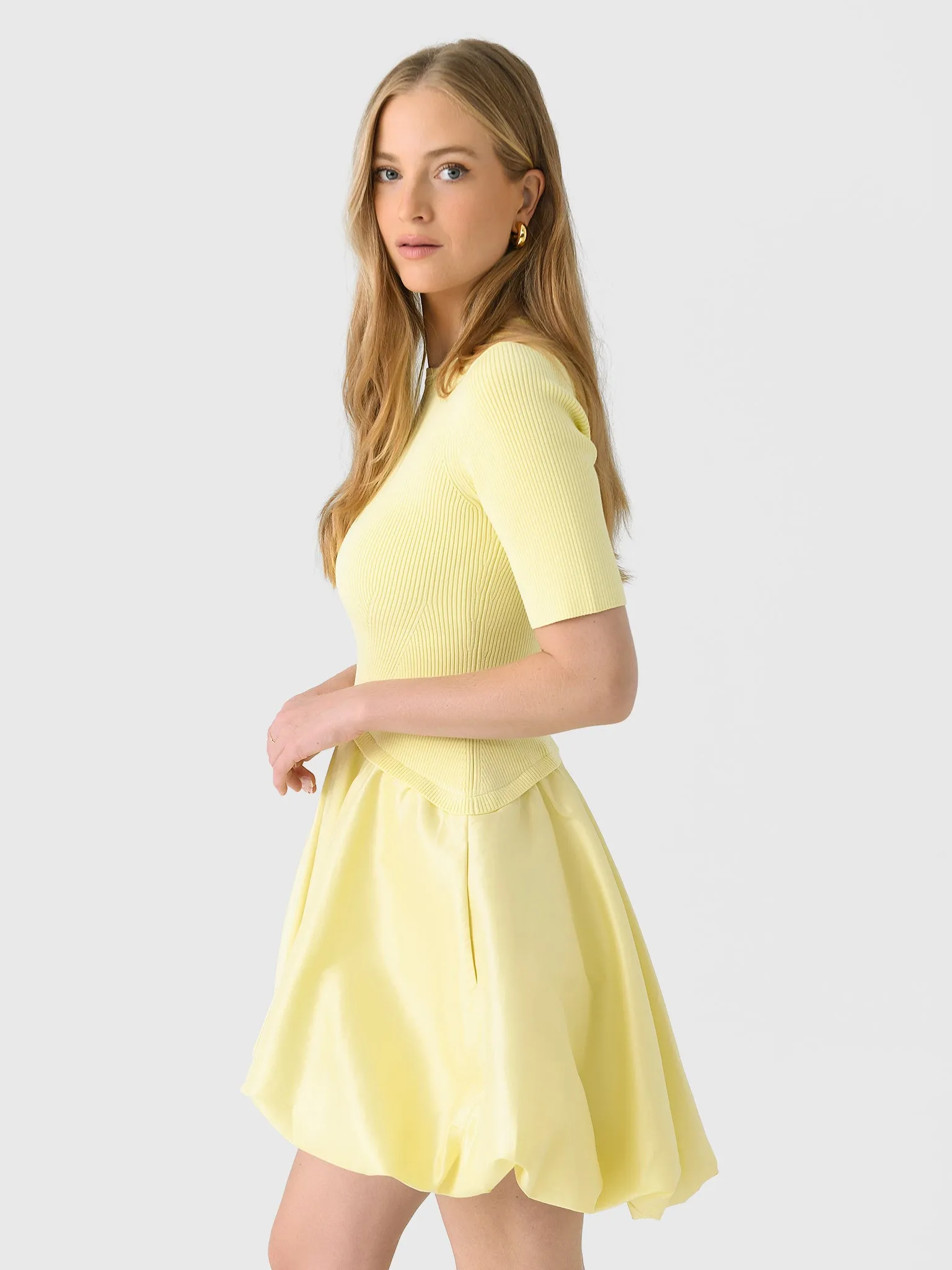 Simkhai Women's Kenny Combo Mini Dress sold by Saint Bernard product image thumbnail 3