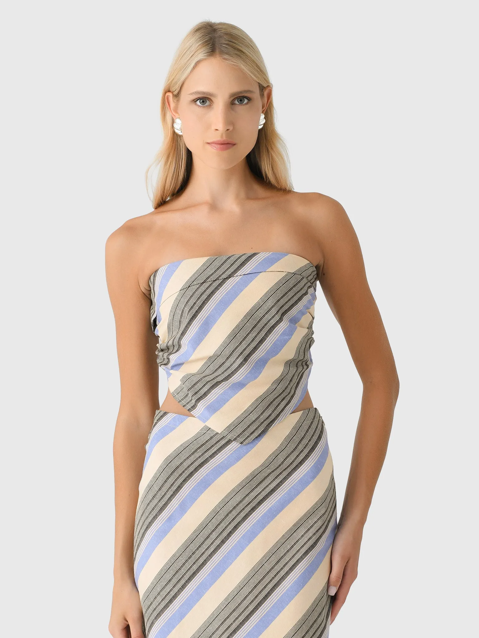 Faithfull The Brand Women's Antibes Strapless Top sold by Saint Bernard