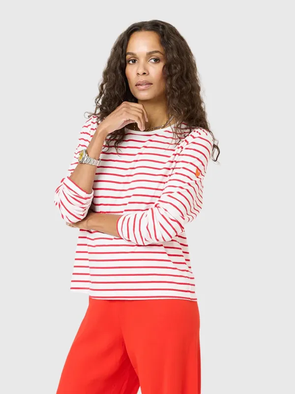 Kerri Rosenthal Women's KR Long Sleeve Stripe Tee sold by Saint Bernard
