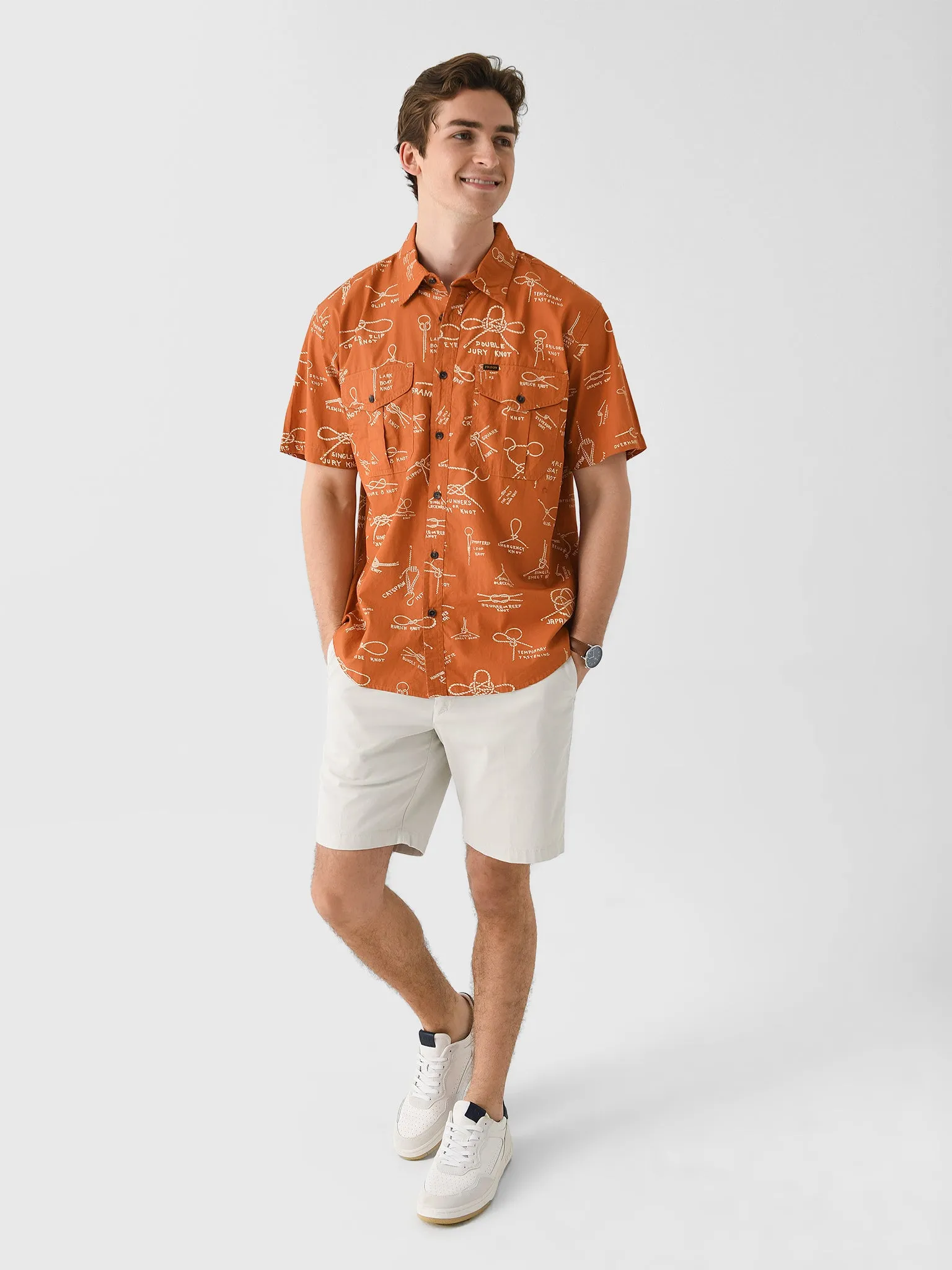 Filson Men's Washed Short Sleeve Feather Cloth Shirt sold by Saint Bernard product image thumbnail 2