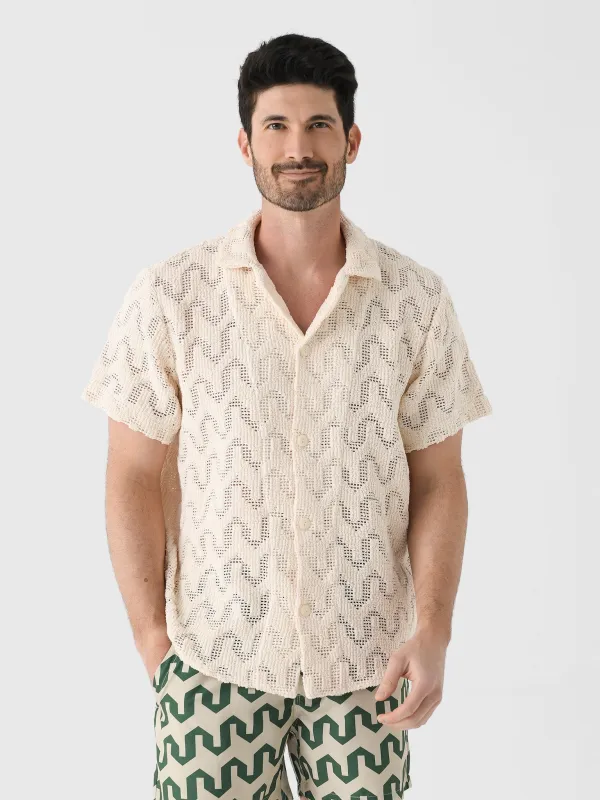 OAS Men's Atlas Cuba Crochet Shirt sold by Saint Bernard