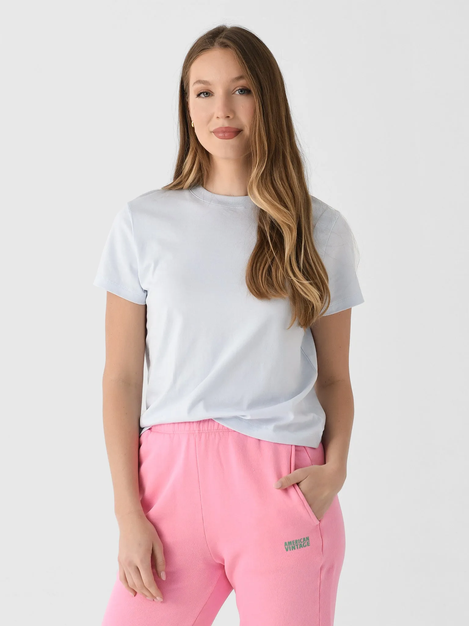 Vince Women's Pima Cotton Crew Neck T-Shirt sold by Saint Bernard