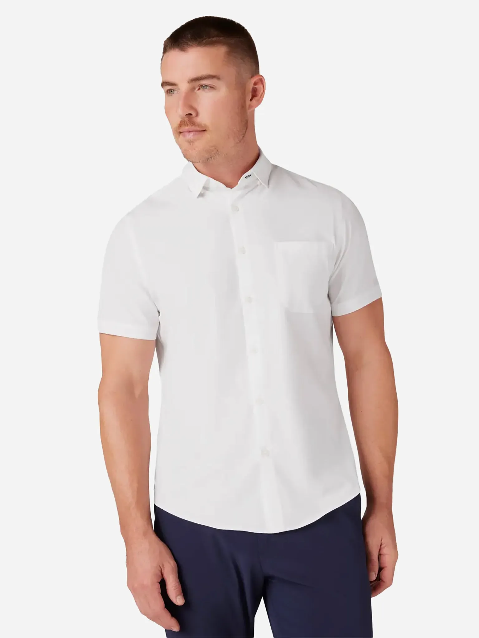 Mizzen+Main Men's Trim Leeward Short Sleeve Dress Shirt sold by Saint Bernard