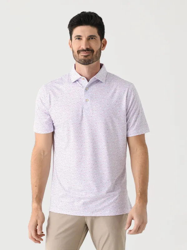 Peter Millar Crown Sport Men's The Bees Knees Performance Jersey Polo made by Peter Millar