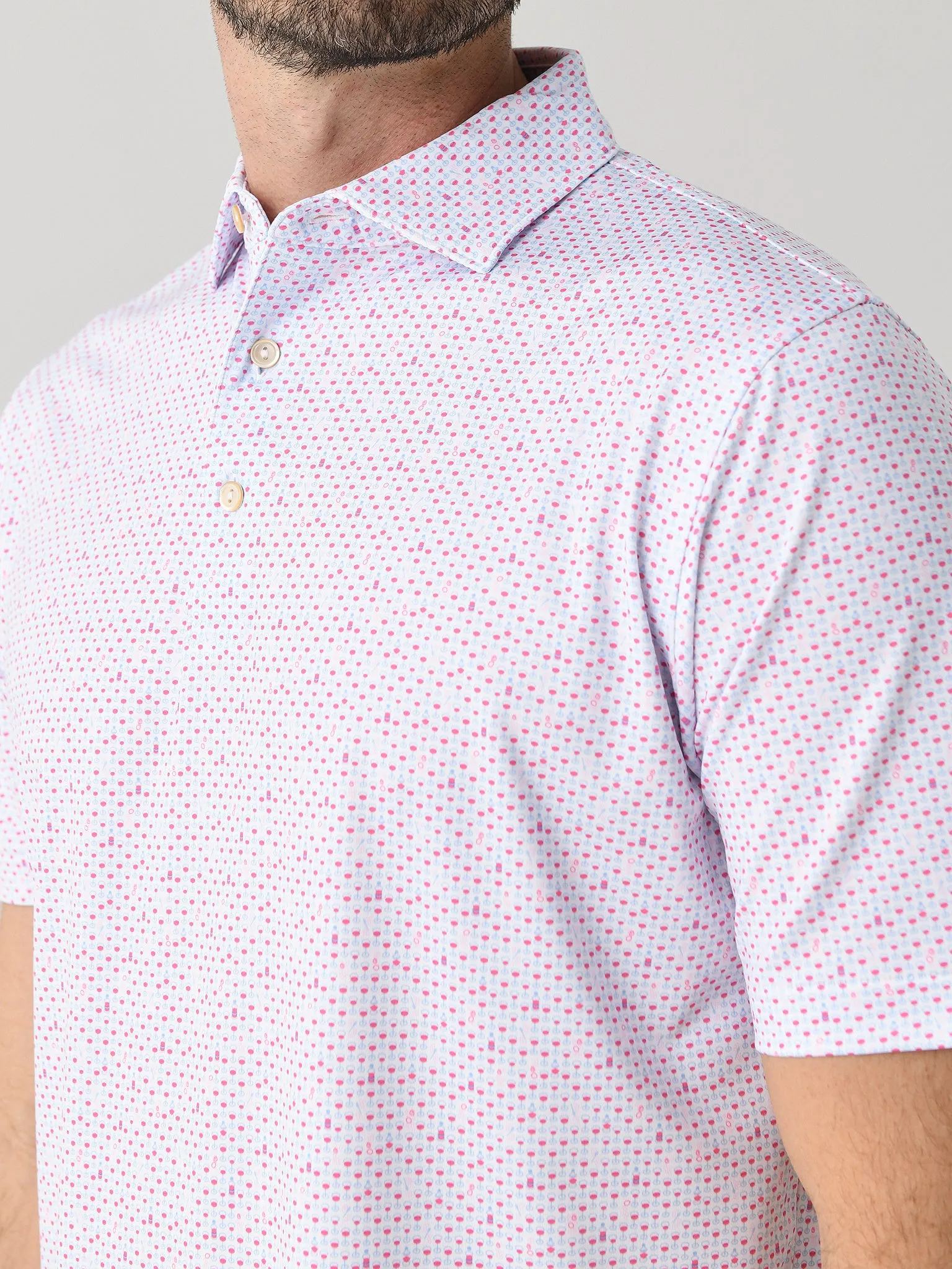 Peter Millar Crown Sport Men's The Bees Knees Performance Jersey Polo sold by Saint Bernard product image thumbnail 5