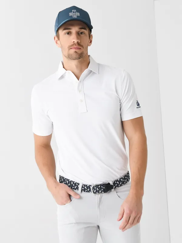 Peter Millar Crown Crafted Men's Soul Performance Mesh Omni Polo made by Saint Bernard