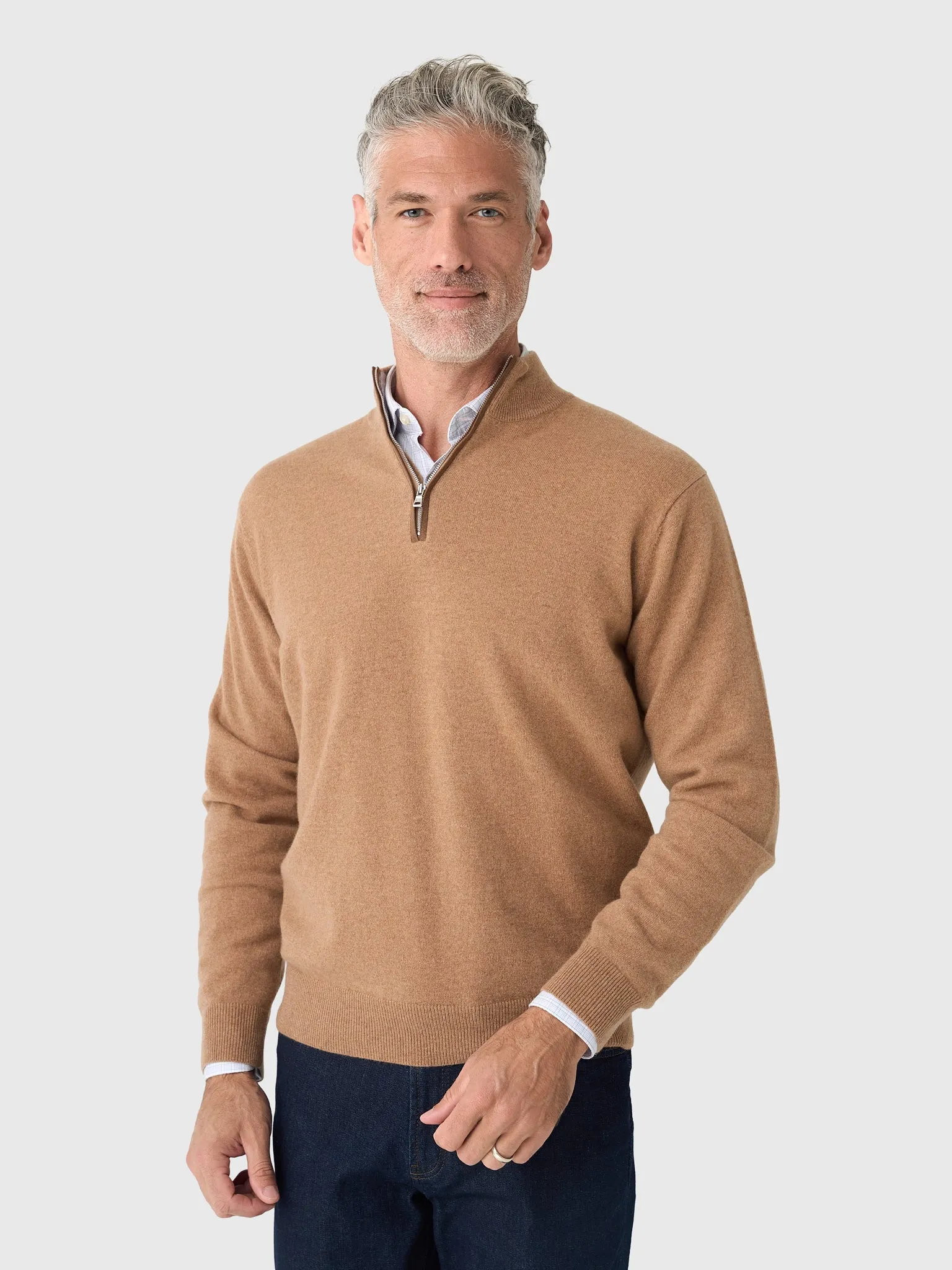 Peter Millar Crown Crafted Men's Artisan Crafted Cashmere Flex Quarter-Zip sold by Saint Bernard product image thumbnail 4