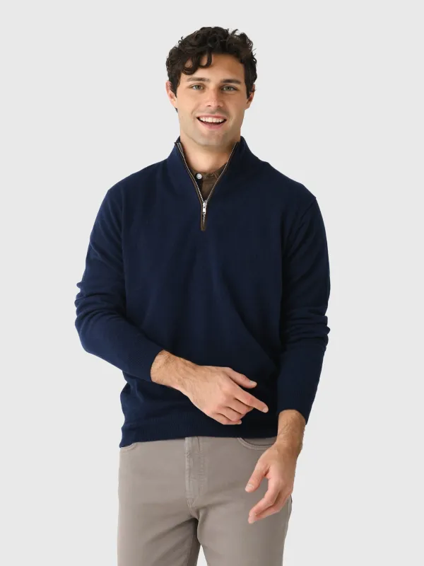 Peter Millar Crown Crafted Men's Artisan Crafted Cashmere Flex Quarter-Zip made by Peter Millar