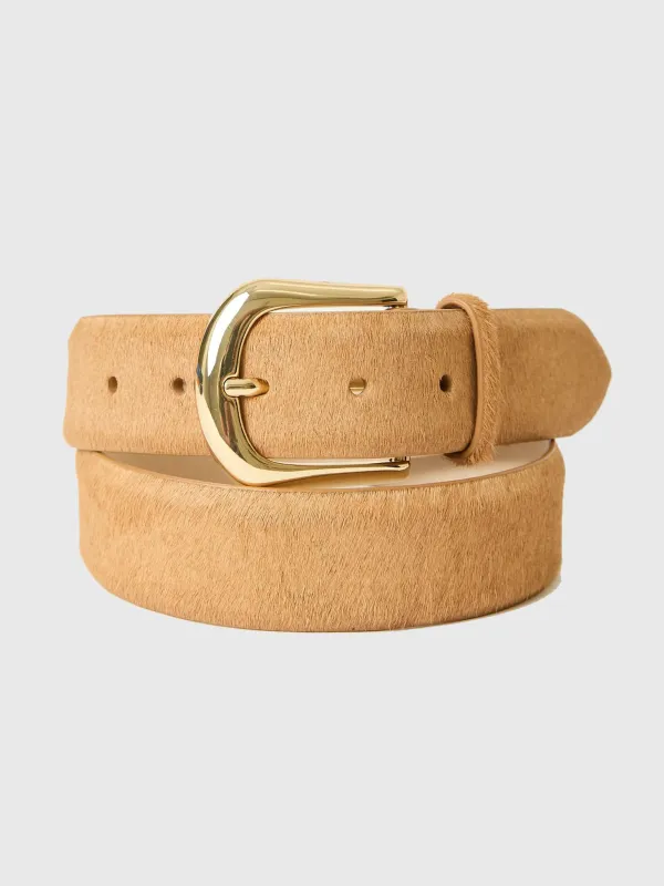 B-Low The Belt Women's Kennedy Calf-Hair Leather Belt made by B-Low the Belt
