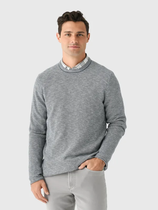 Billy Reid Men's Tuck Stripe Crew sold by Saint Bernard