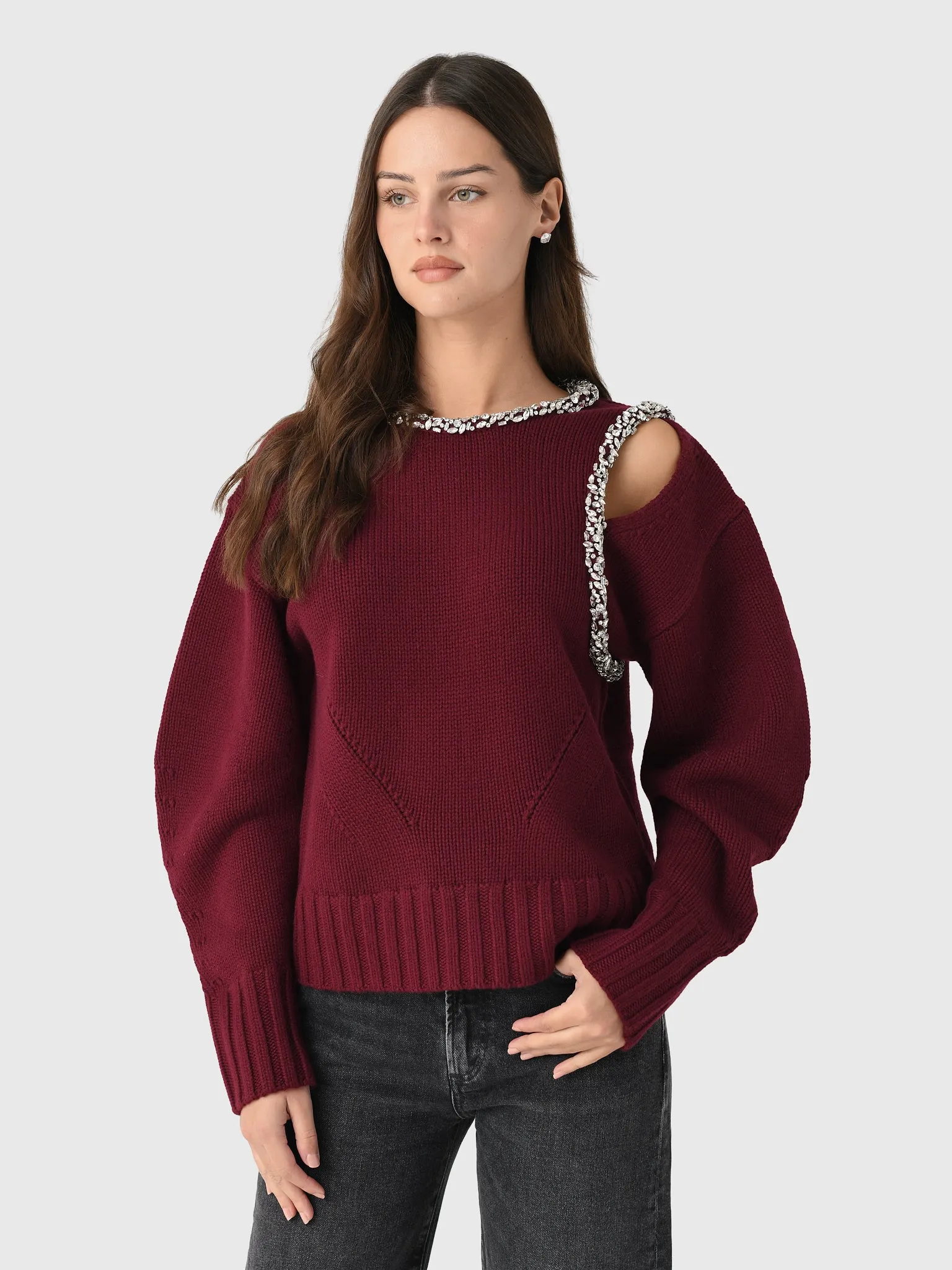 Simkhai Women's Monroe Embellished Pullover sold by Saint Bernard