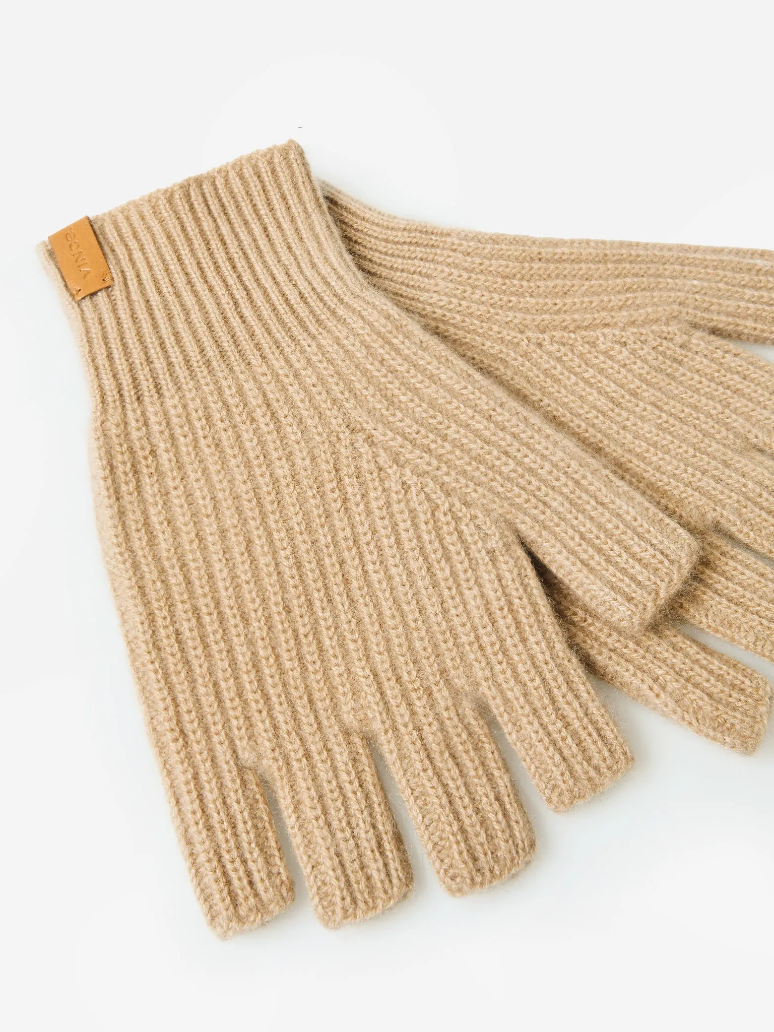 Vince Women's Plush Cashmere Fingerless Ribbed Glove sold by Saint Bernard product image thumbnail 5