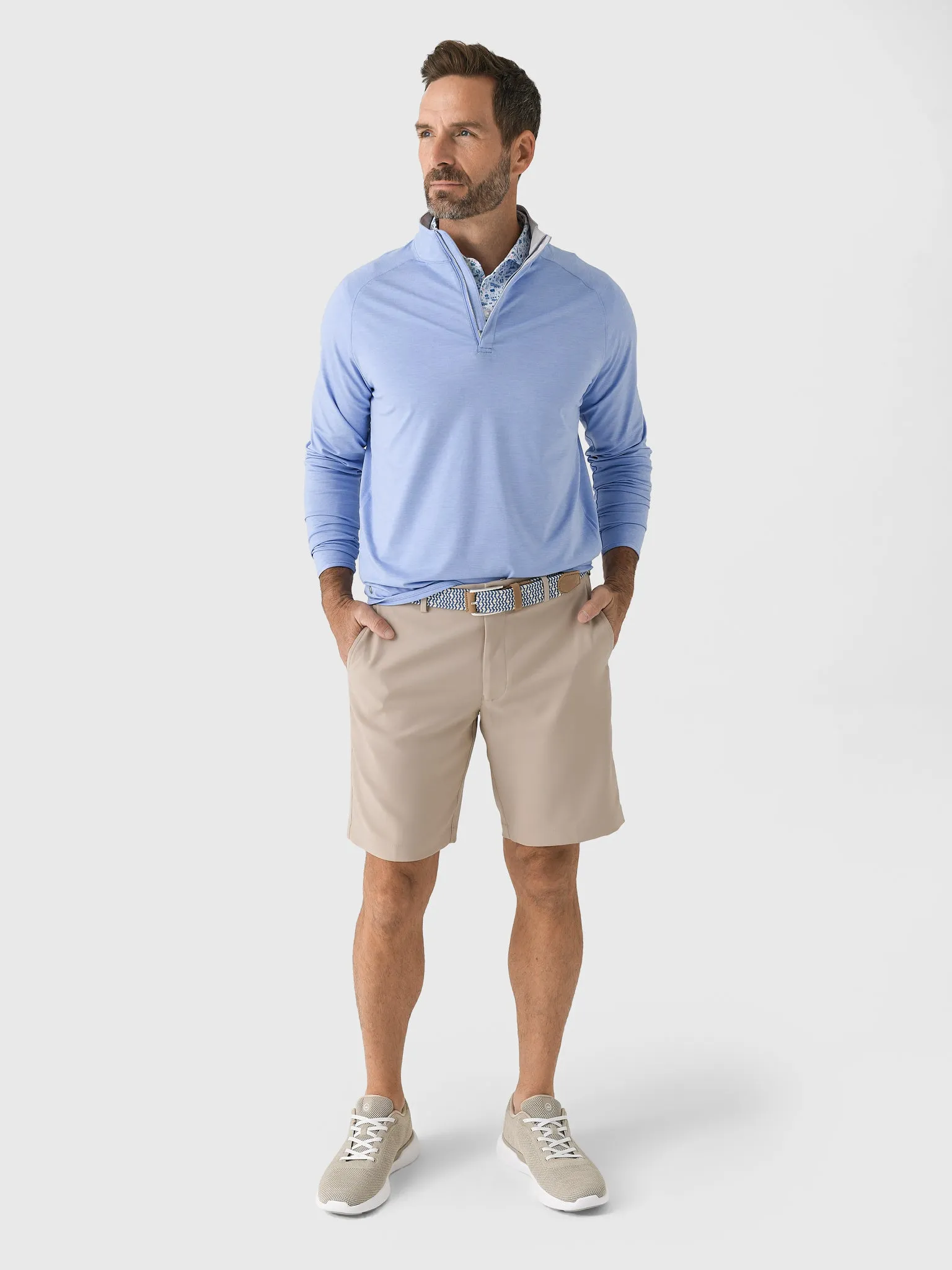 Peter Millar Crown Crafted Men's Stealth Performance Quarter-Zip sold by Saint Bernard product image thumbnail 5