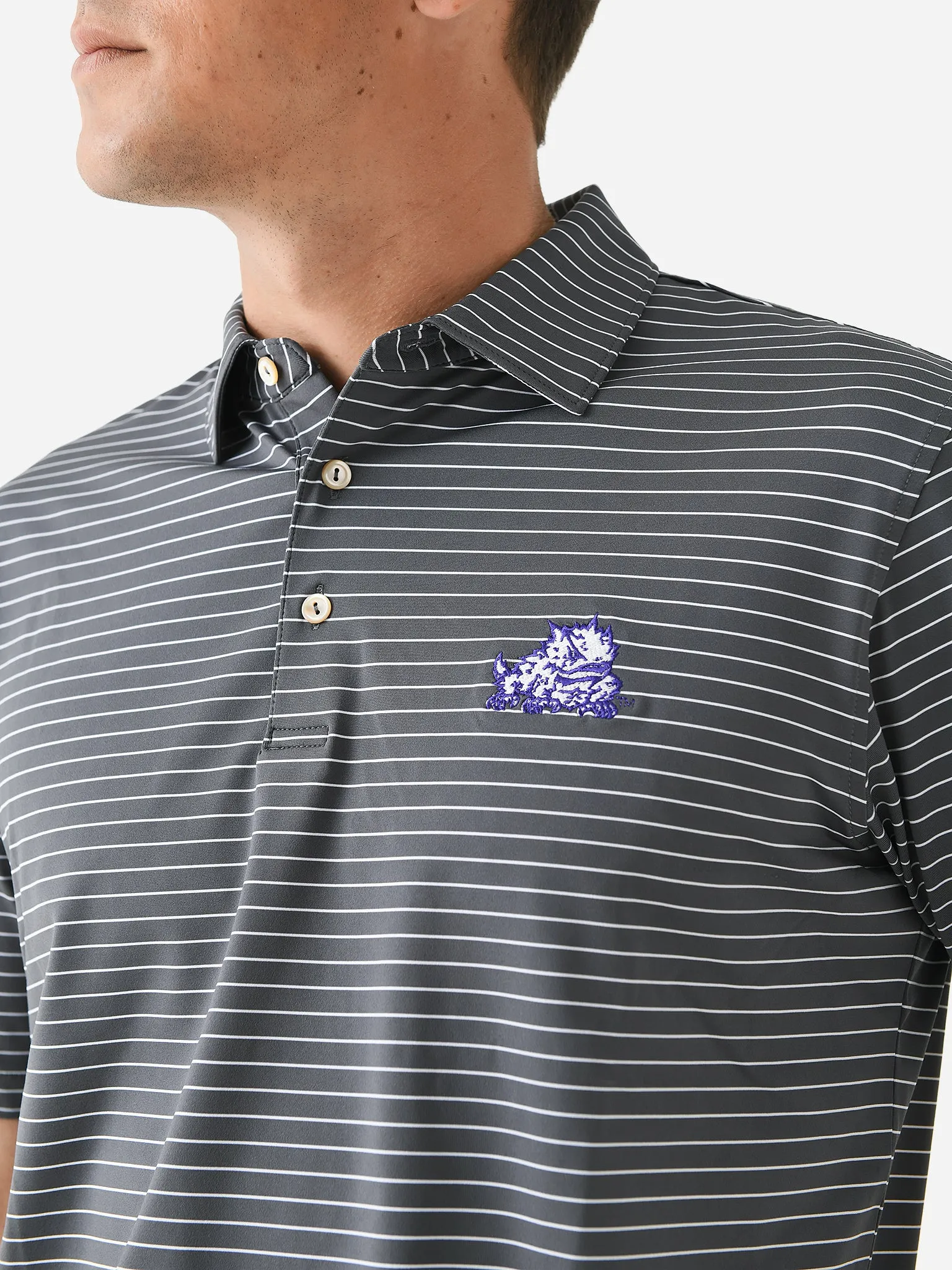 Peter Millar Collegiate Men's Crafty Performance Jersey Polo sold by Saint Bernard product image thumbnail 2