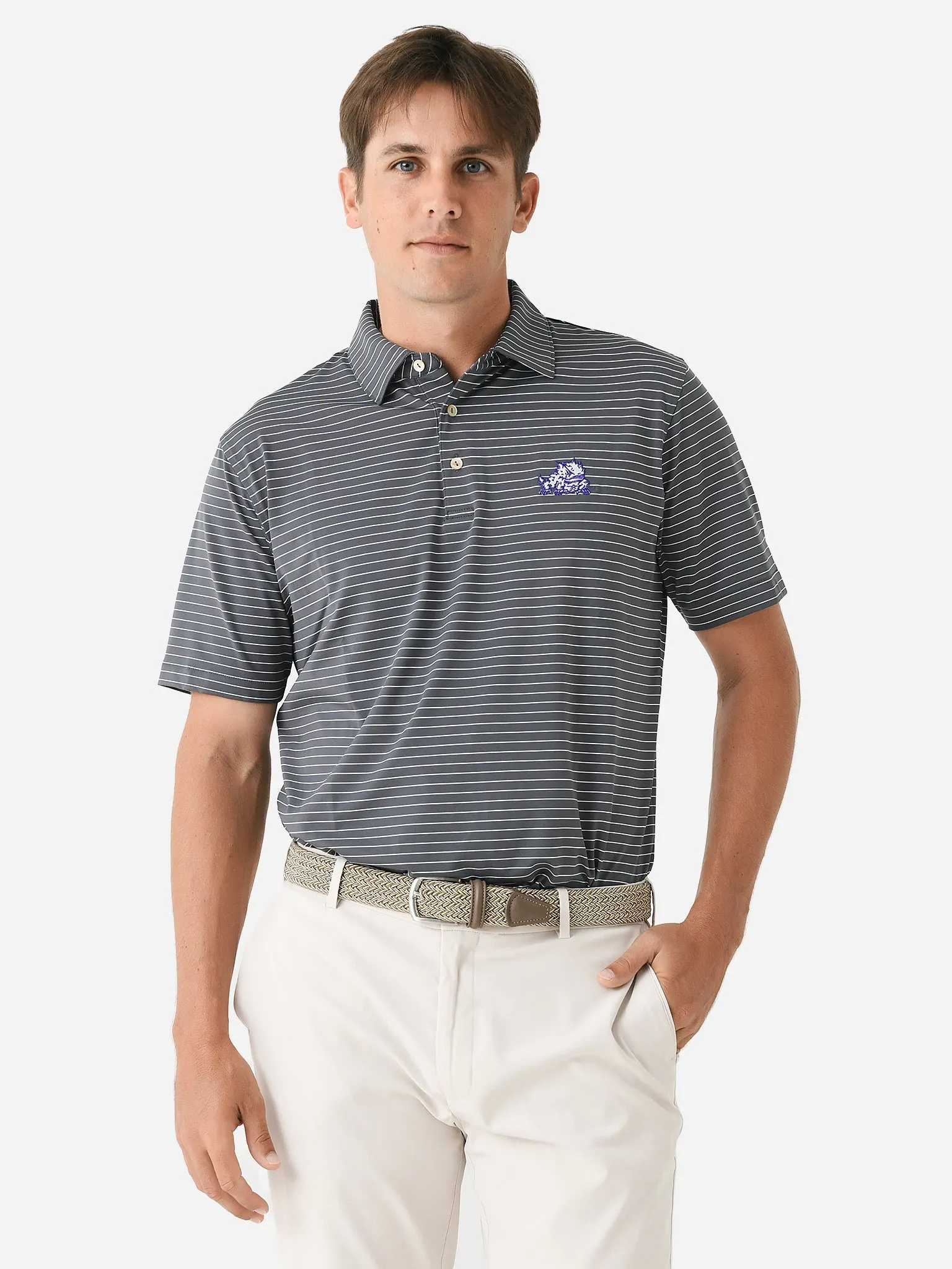 Peter Millar Collegiate Men's Crafty Performance Jersey Polo sold by Saint Bernard