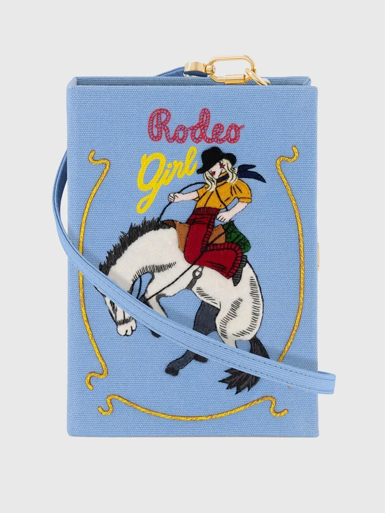 Olympia Le-Tan Rodeo Girl Strapped Book Clutch sold by Saint Bernard