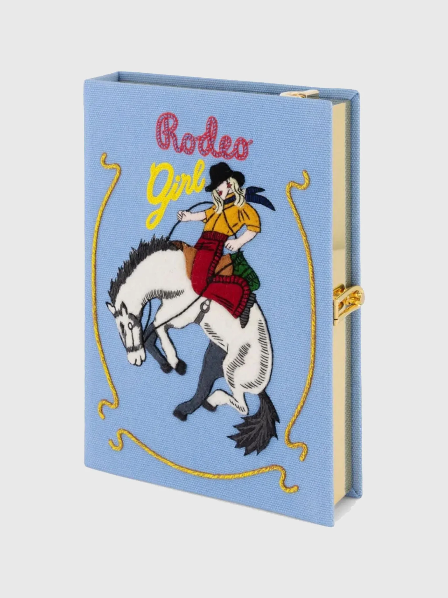 Olympia Le-Tan Rodeo Girl Strapped Book Clutch sold by Saint Bernard product image thumbnail 4