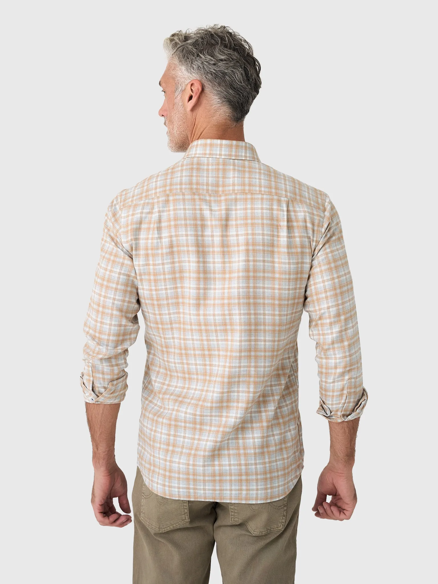 Peter Millar Crown Crafted Men's Varallo Italian Flannel Sport Shirt sold by Saint Bernard product image thumbnail 3