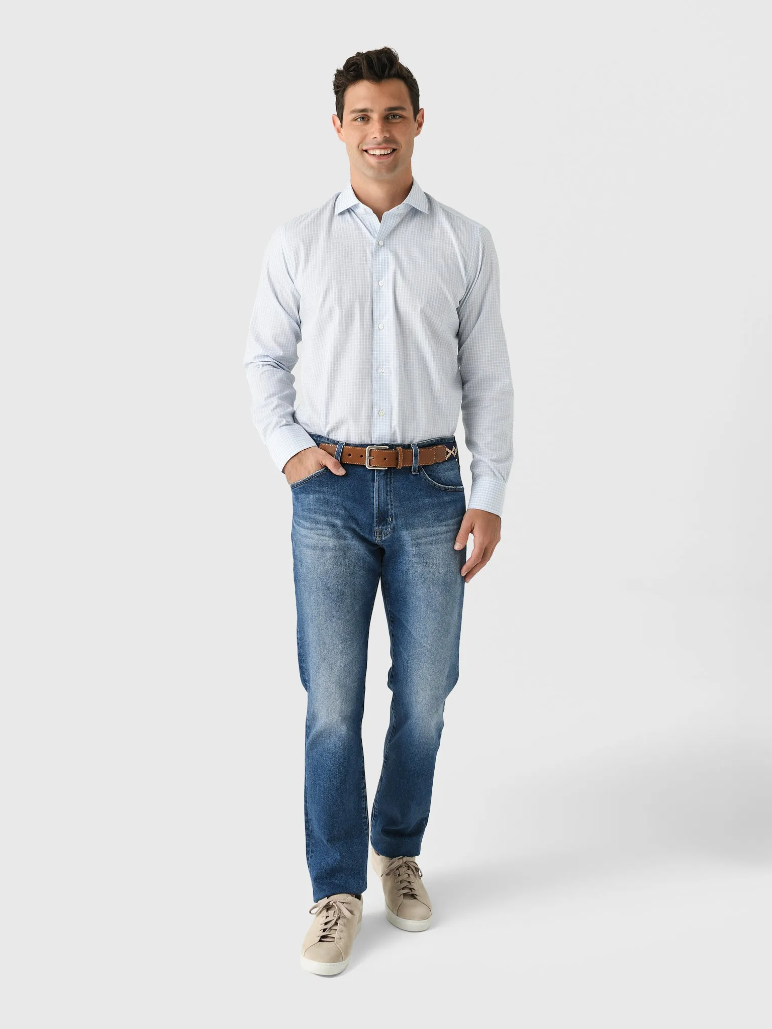 Peter Millar Crown Crafted Men's Torino Cotton Sport Shirt sold by Saint Bernard product image thumbnail 5