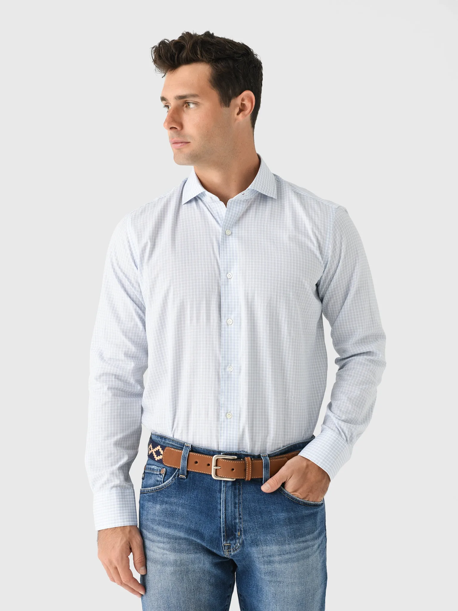 Peter Millar Crown Crafted Men's Torino Cotton Sport Shirt sold by Saint Bernard product image thumbnail 4