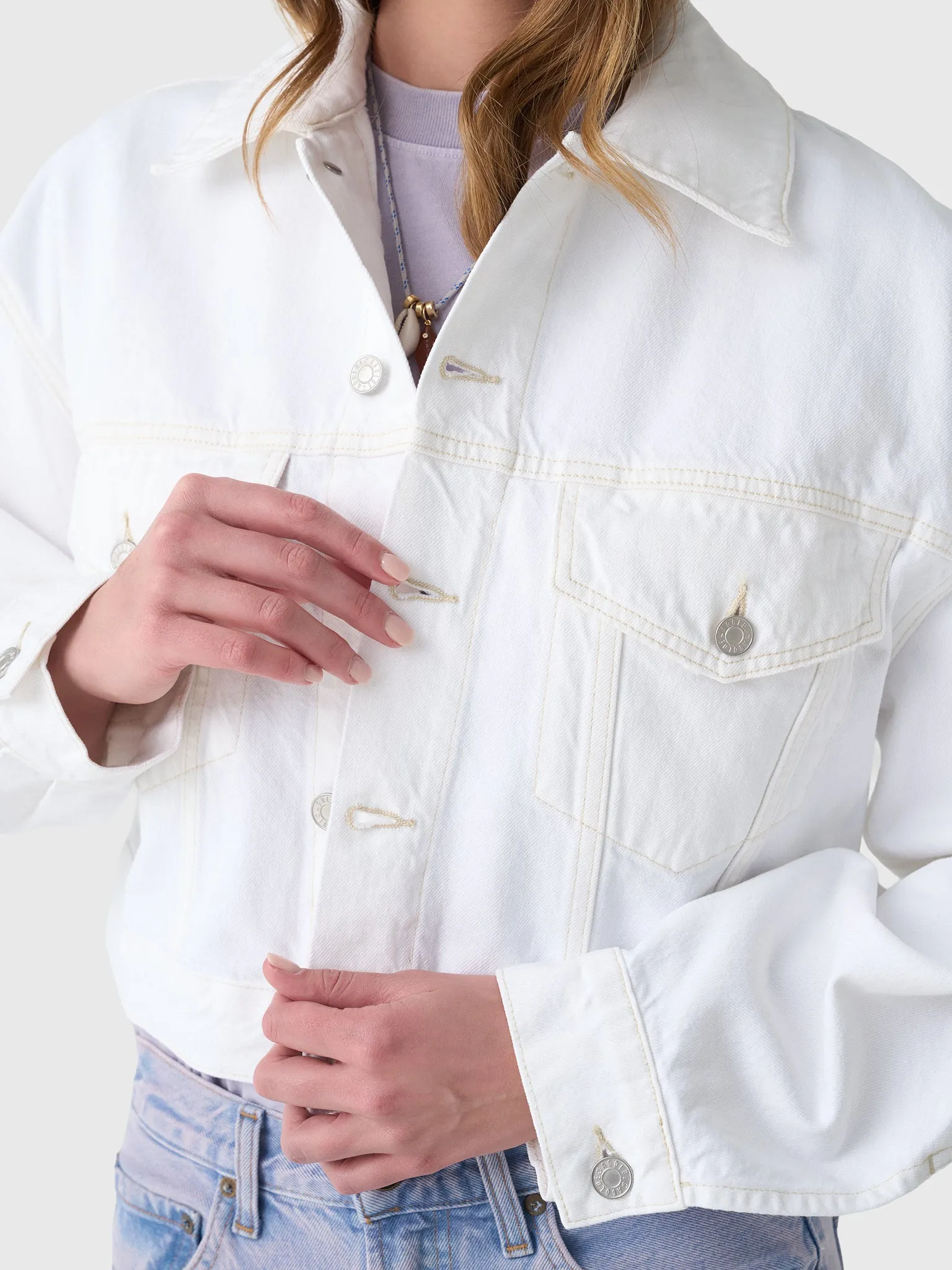 Agolde Women's Palmer Denim Jacket sold by Saint Bernard product image thumbnail 5