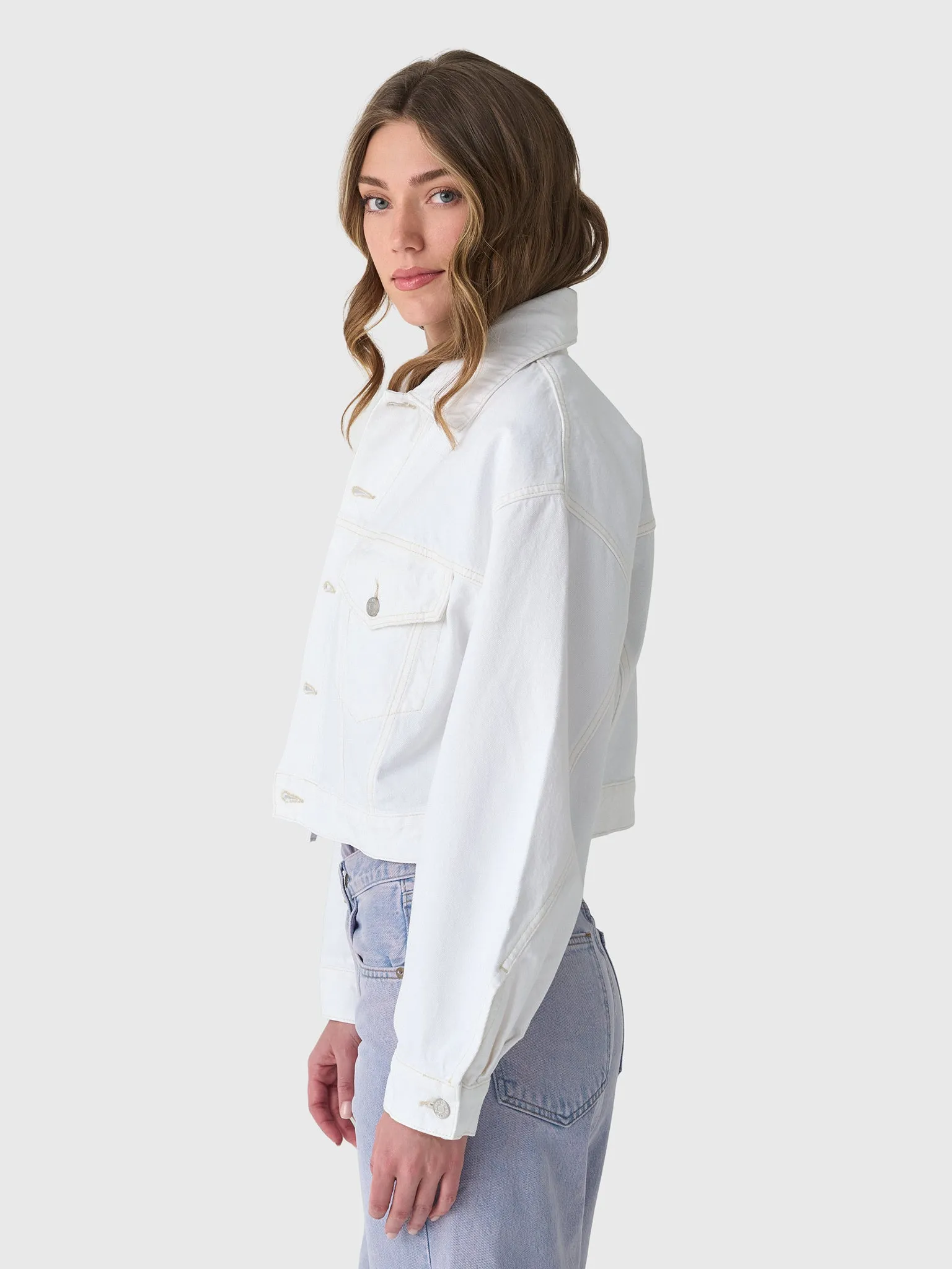 Agolde Women's Palmer Denim Jacket sold by Saint Bernard product image thumbnail 3