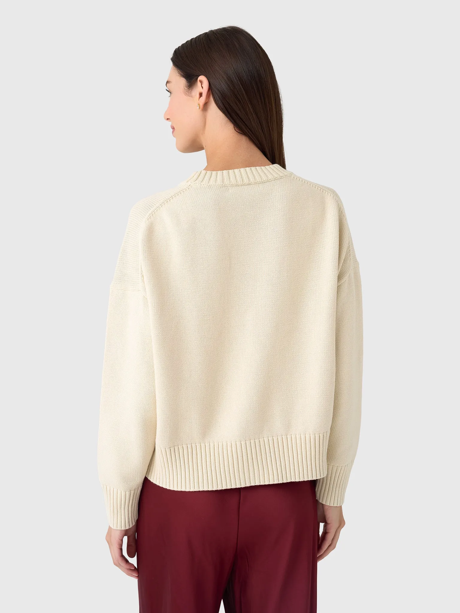 Perfect White Tee Women's Janet Cotton Sweater sold by Saint Bernard product image thumbnail 3