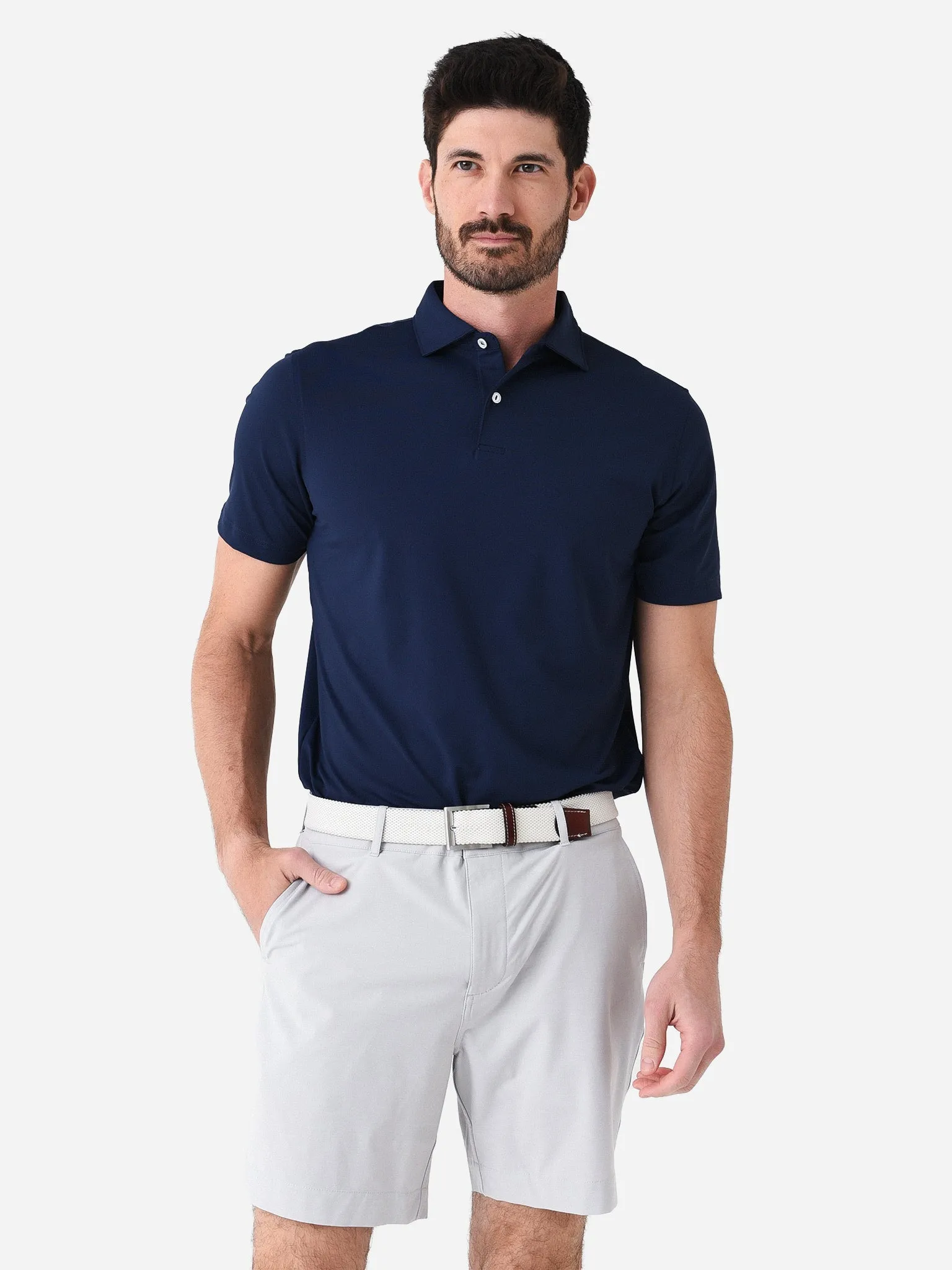 Peter Millar Crown Crafted Men's Solid Performance Jersey Polo sold by Saint Bernard product image thumbnail 5