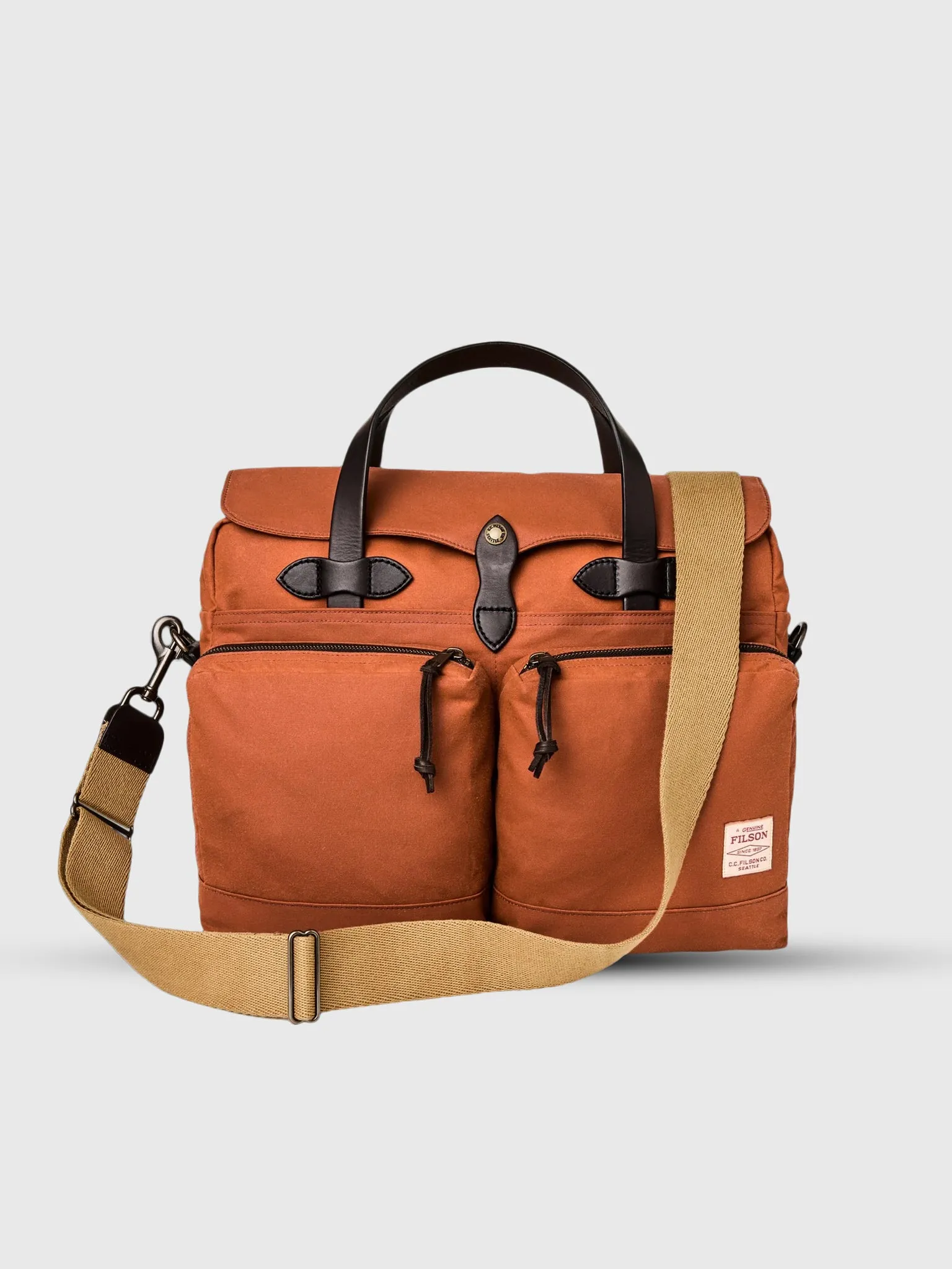 Filson 24 Hour Tin Cloth Briefcase sold by Saint Bernard