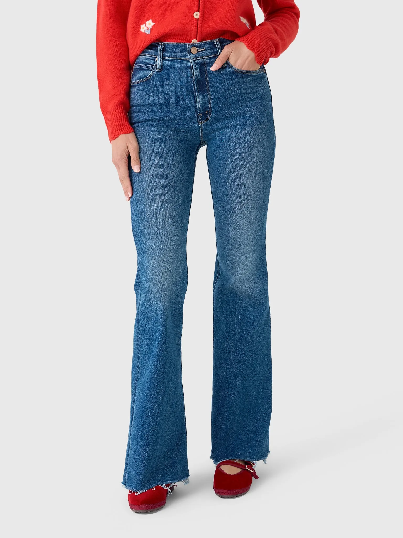 Mother Women's The Doozy Sneak Fray Jean sold by Saint Bernard product image thumbnail 2